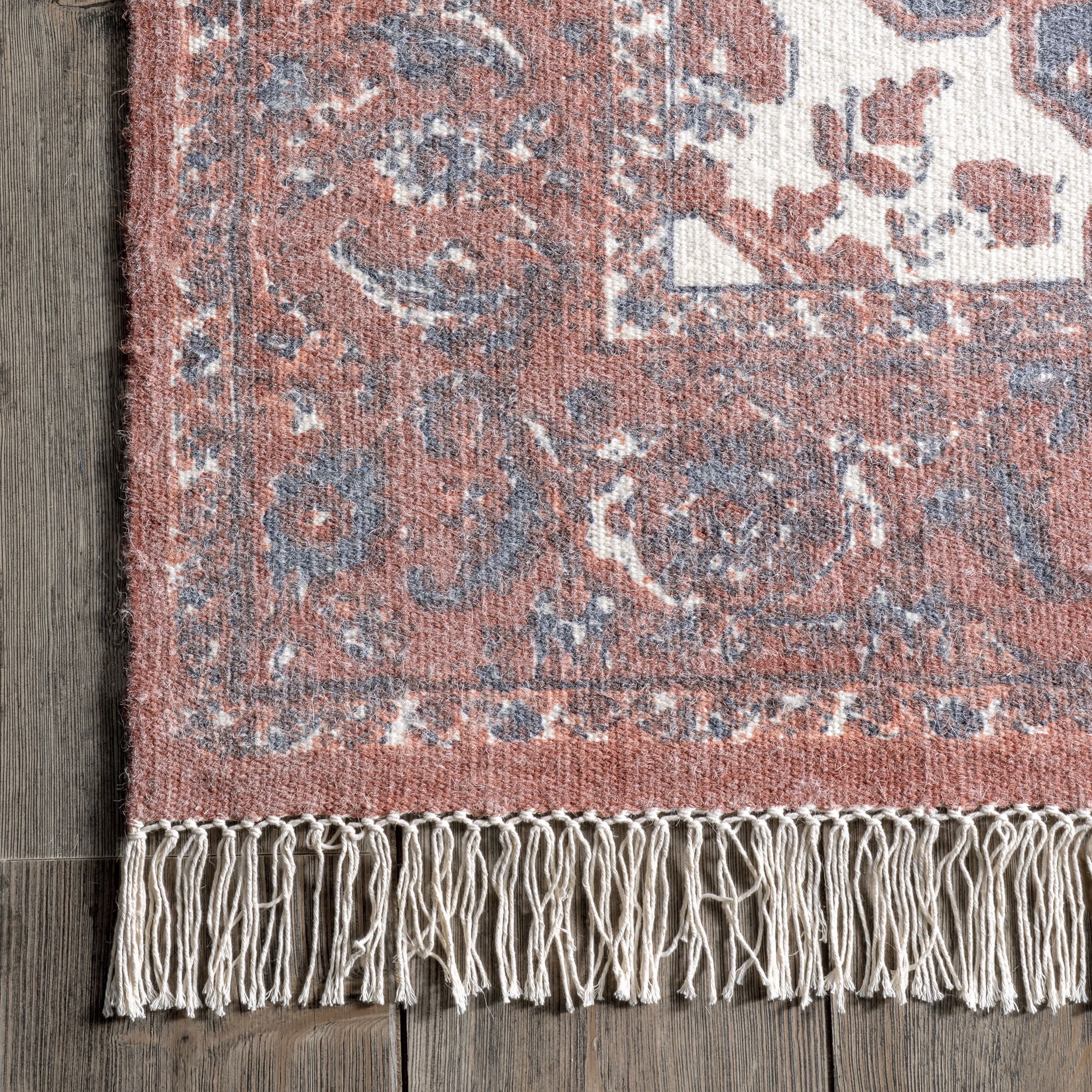 Hand Woven Werner Fringe Area Rug - Image 5