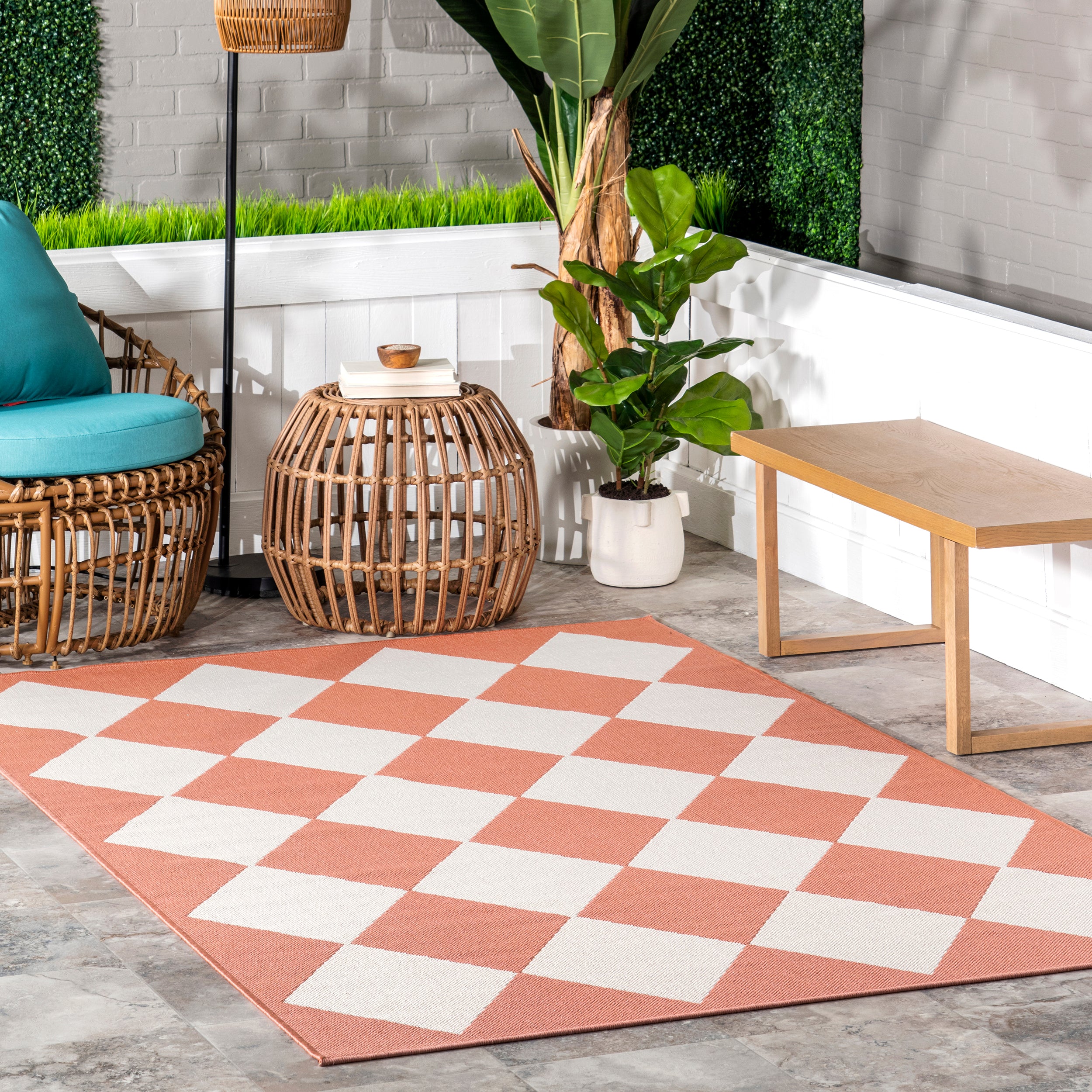 Sabina Diamond Trellis Indoor/Outdoor Area Rug - Image 21