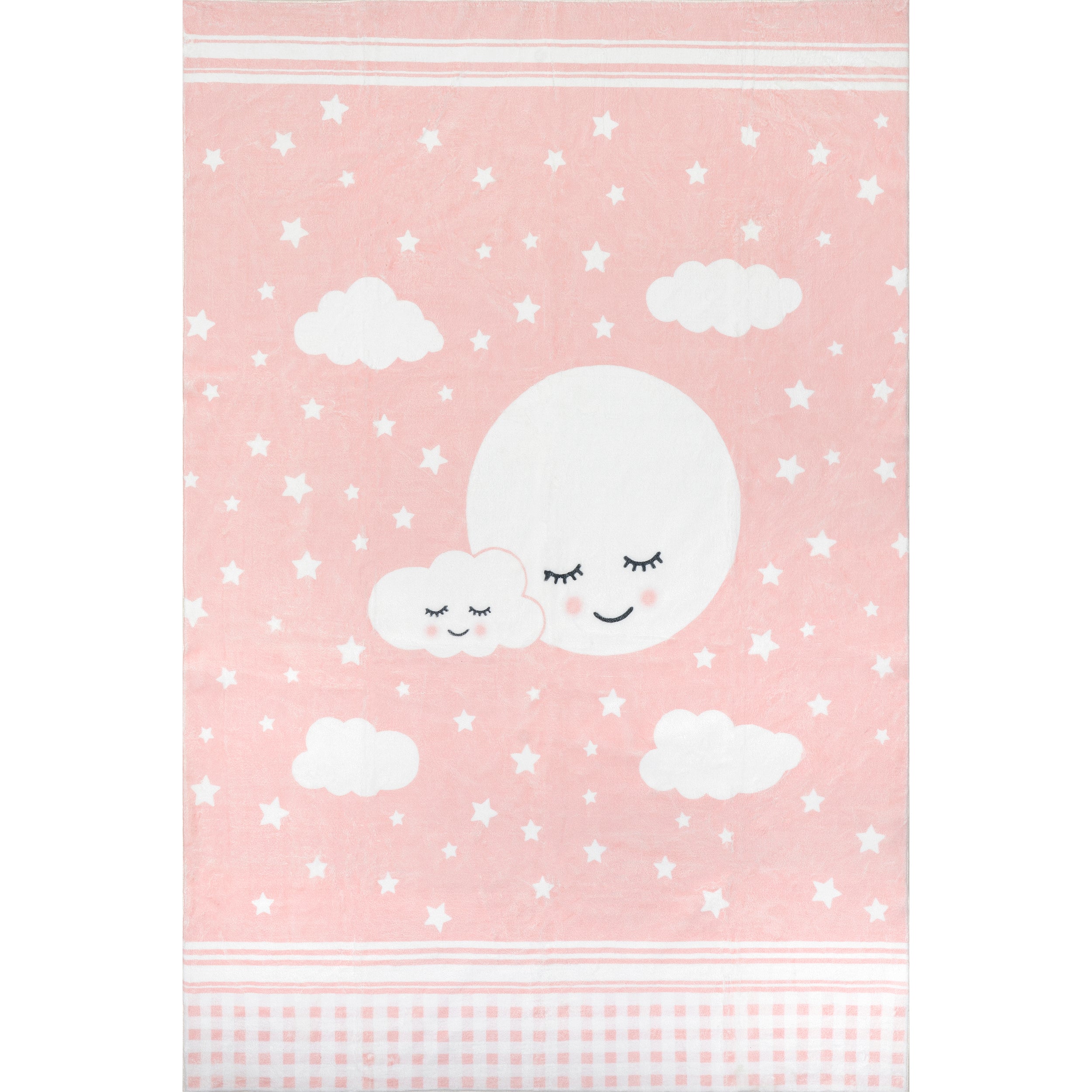 Peaceful Night Machine Washable Kids Area Rug