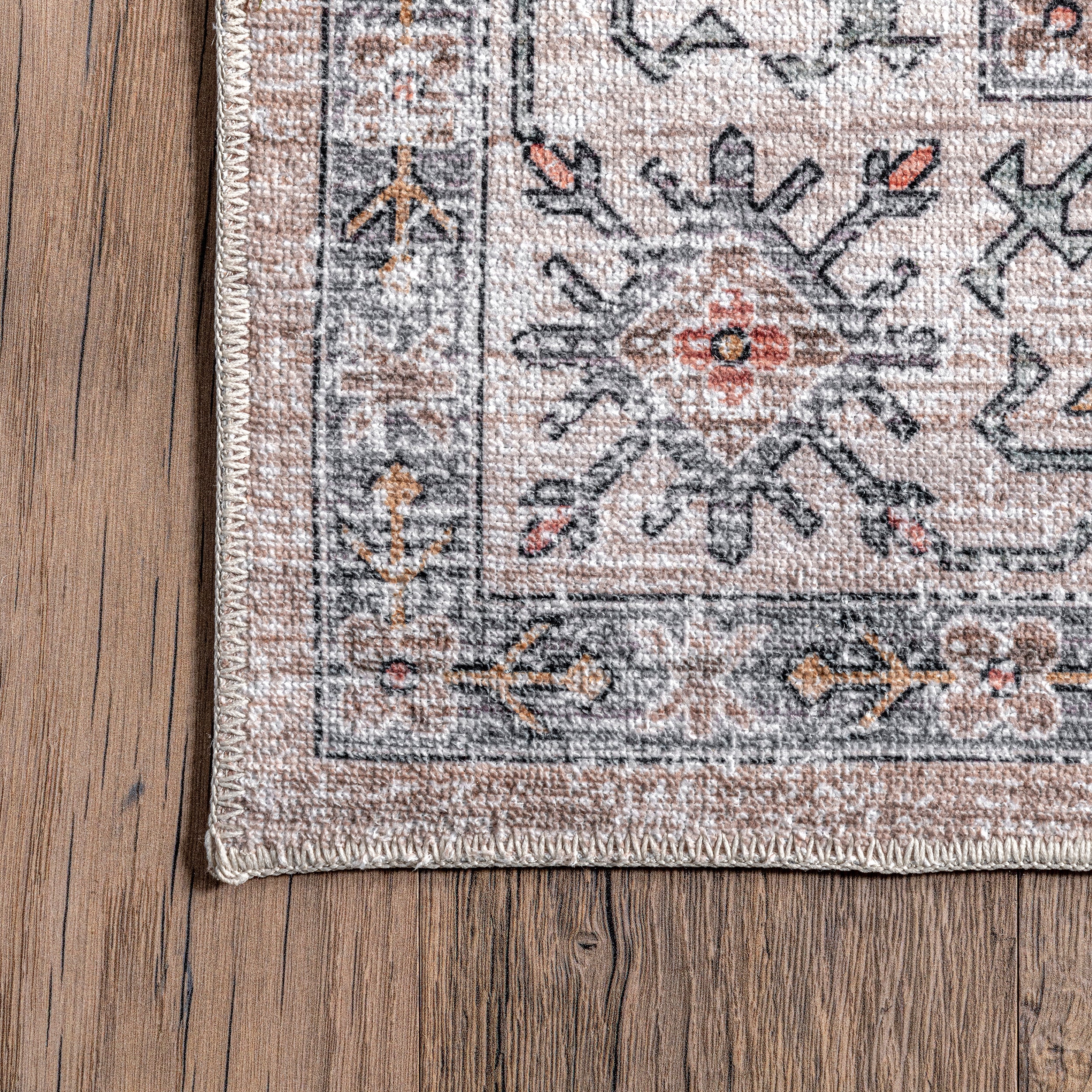 Finley Machine Washable Vintage Distressed Area Rug - Image 26