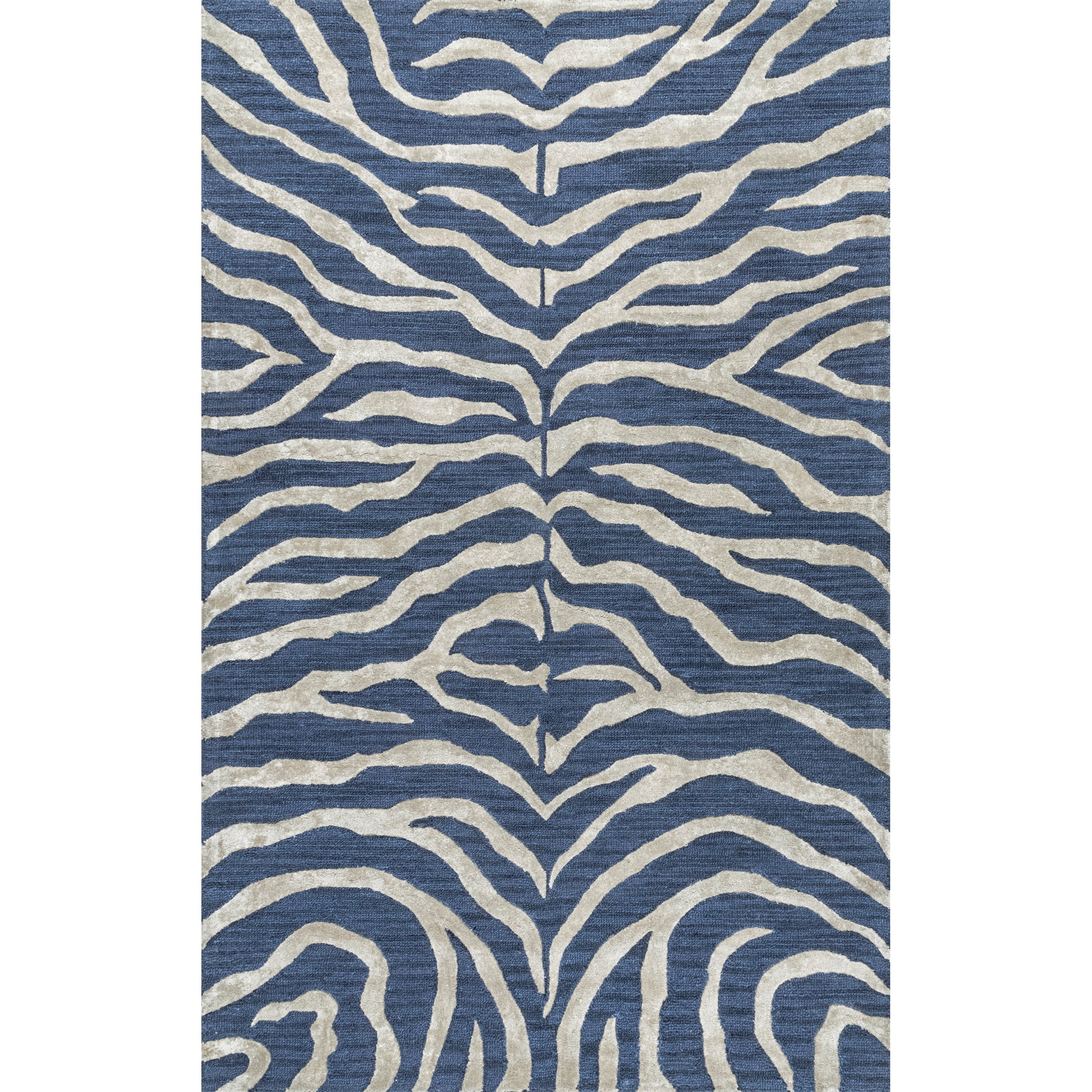 Hand Tufted Plush Zebra Area Rug - Image 11