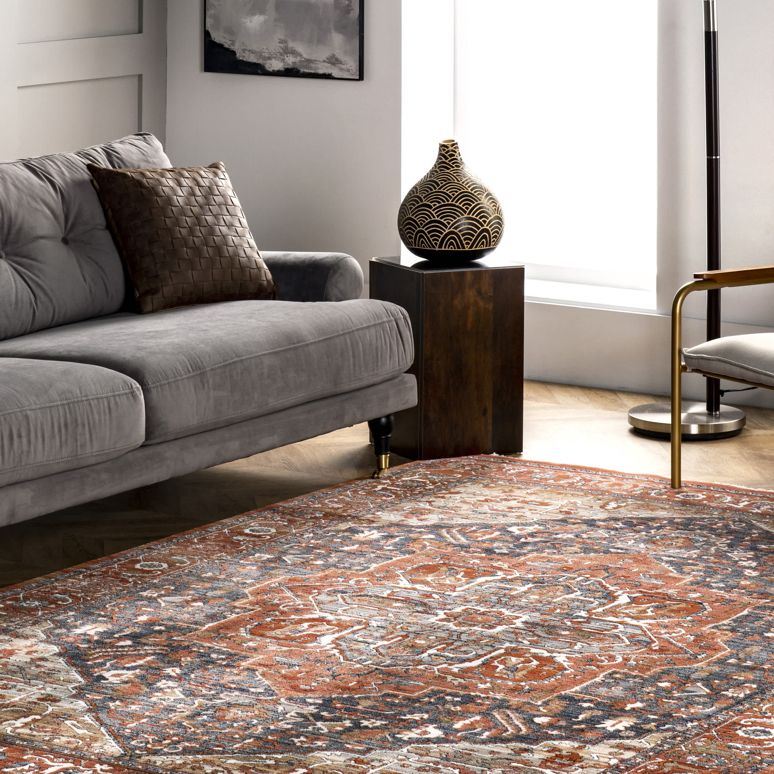 Oliveira Floral Medallion Fringe - Image 9