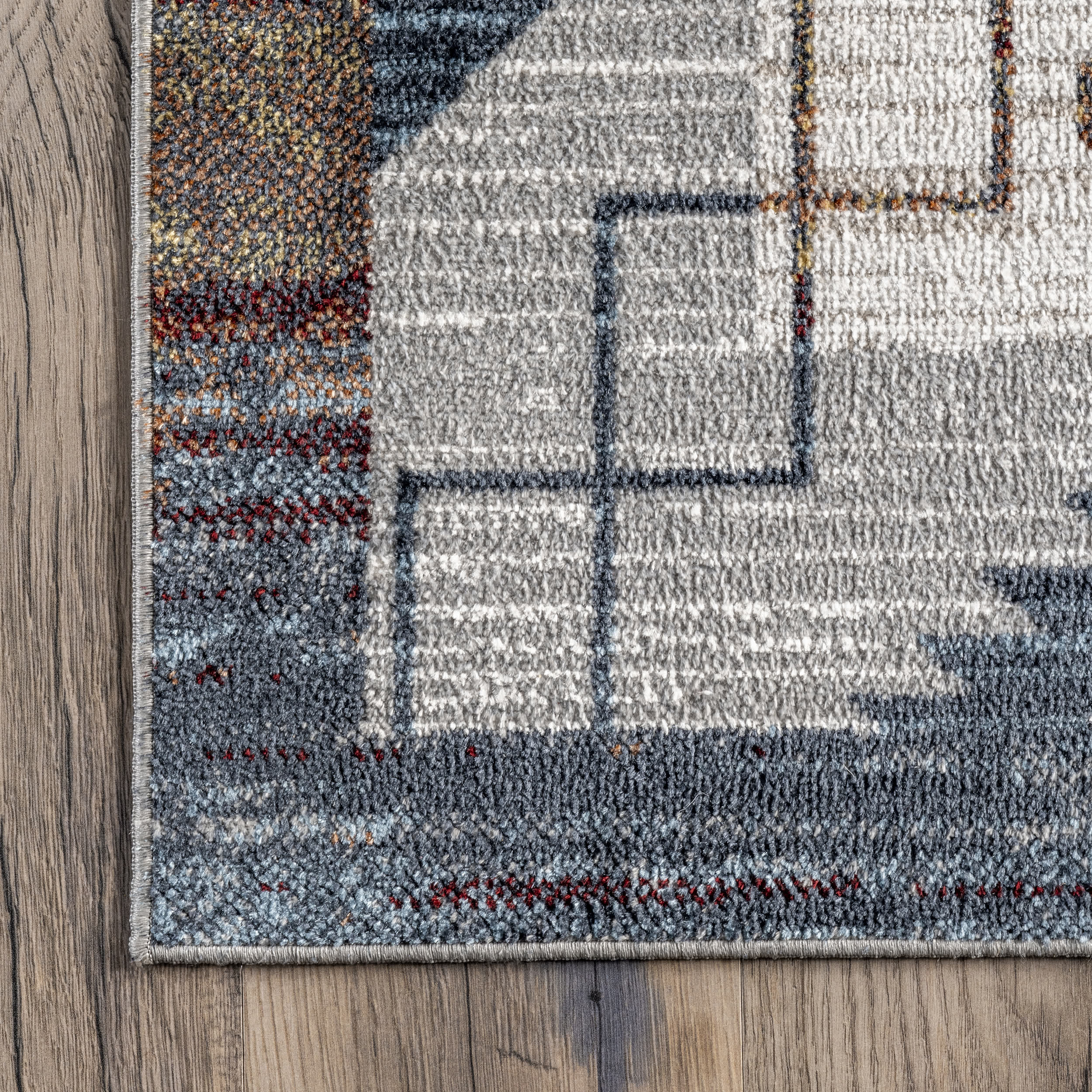 Kajal Machine Washable Southwestern Geometric Area Rug - Image 5