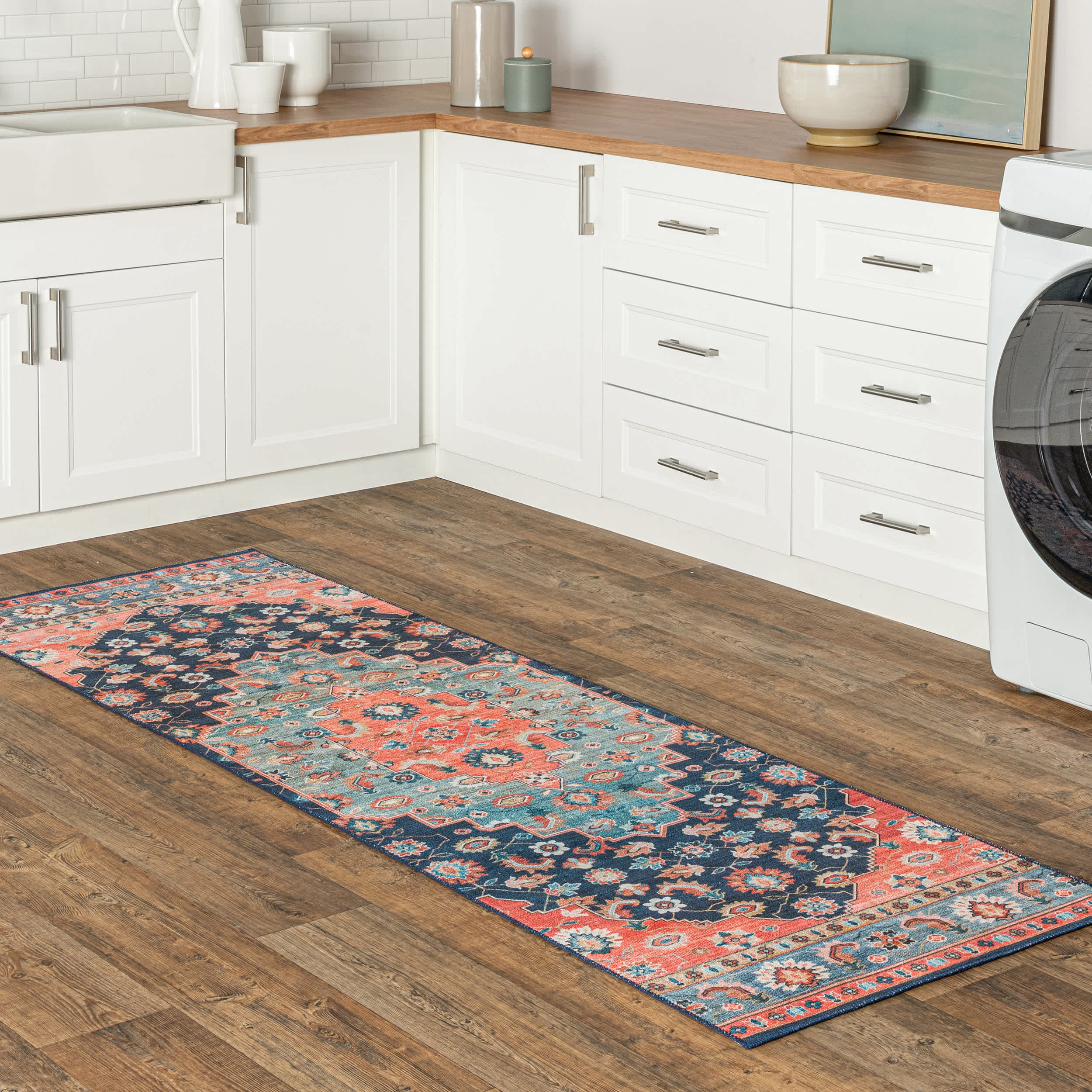 Shyla Washable Southwestern Area Rug - Image 10