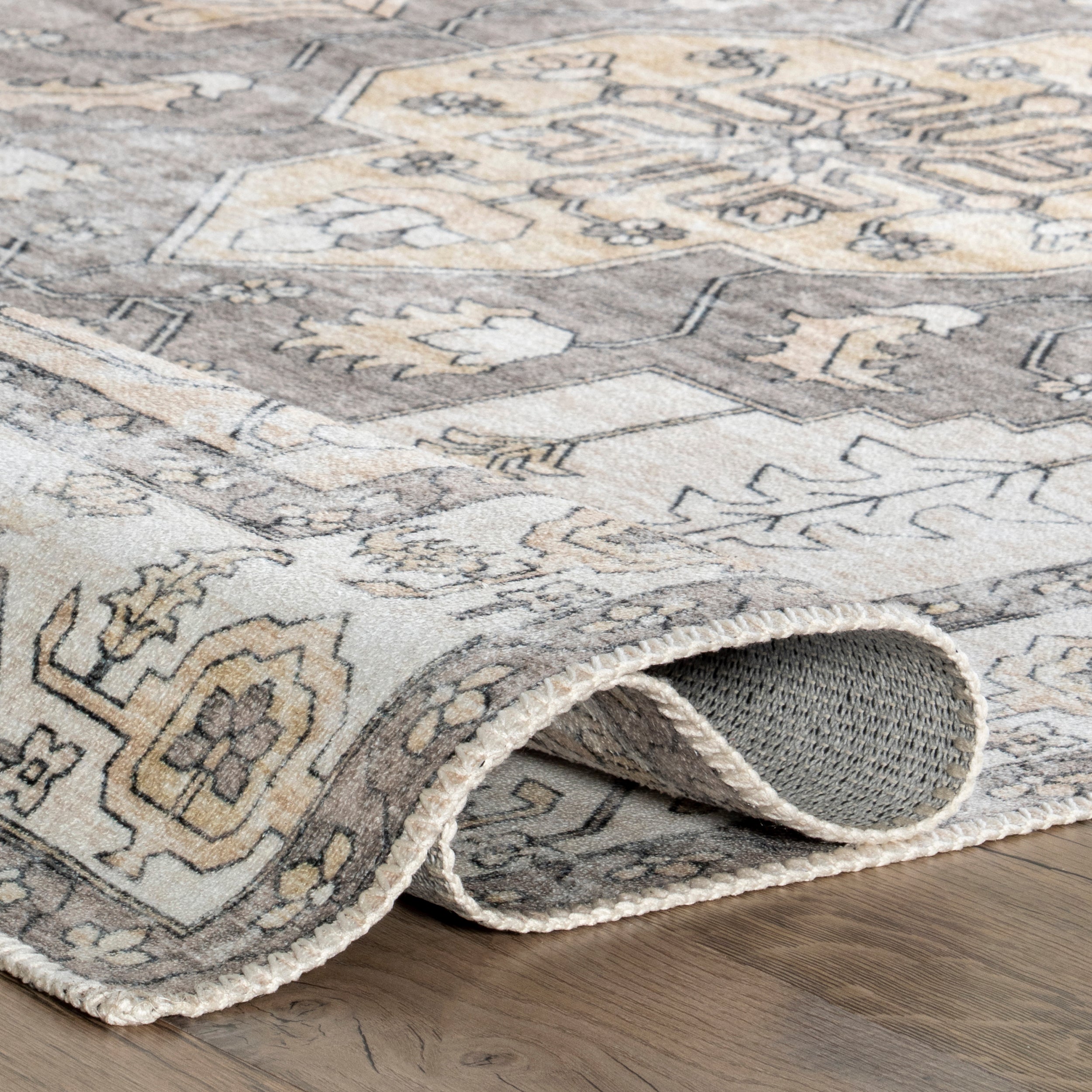Autumn Vintage Machine Washable Area Rug - Image 4