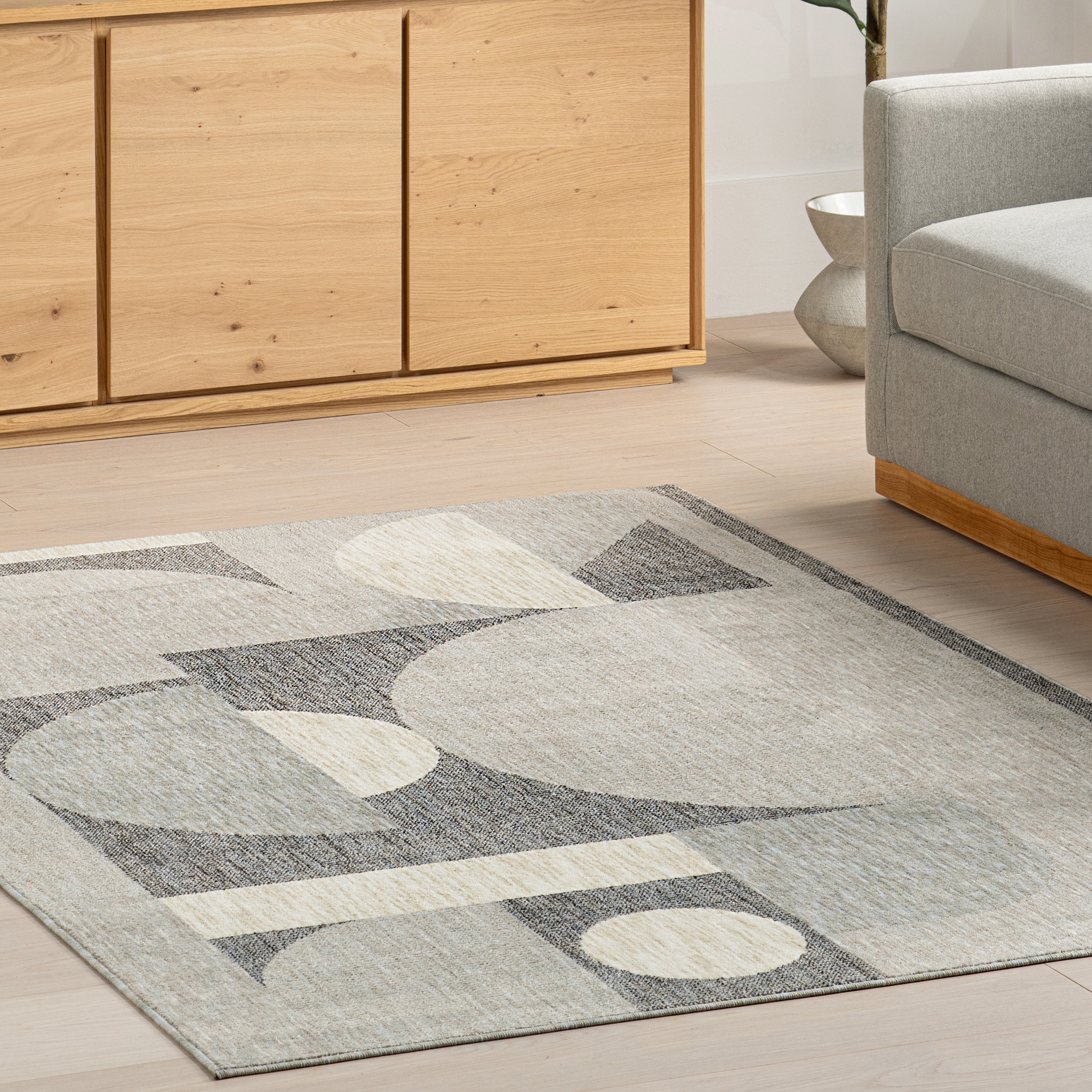 Rhona Modern Geometric Recycled Area Rug - Image 28