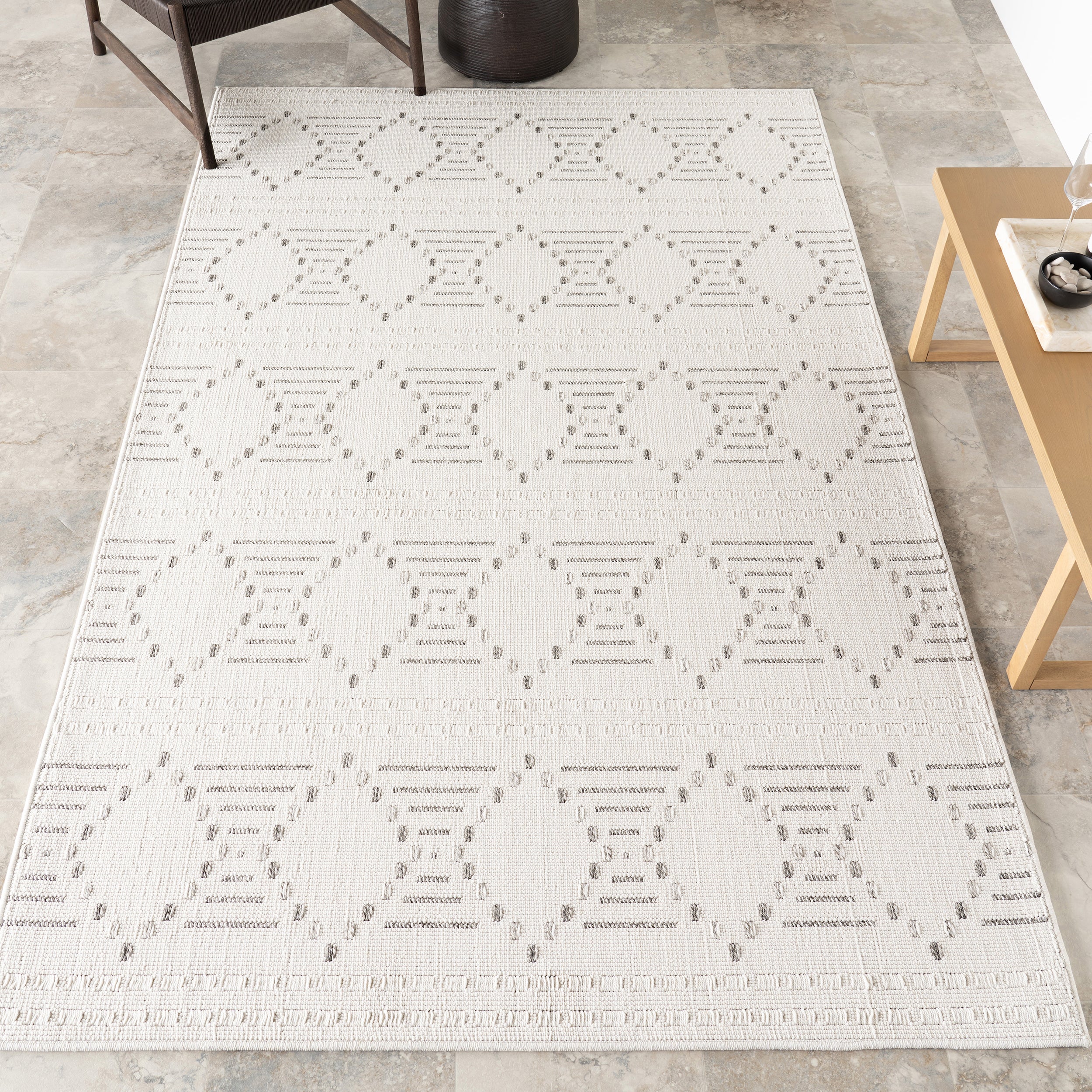 Jaxine Geometric Indoor/Outdoor Area Rug - Image 2