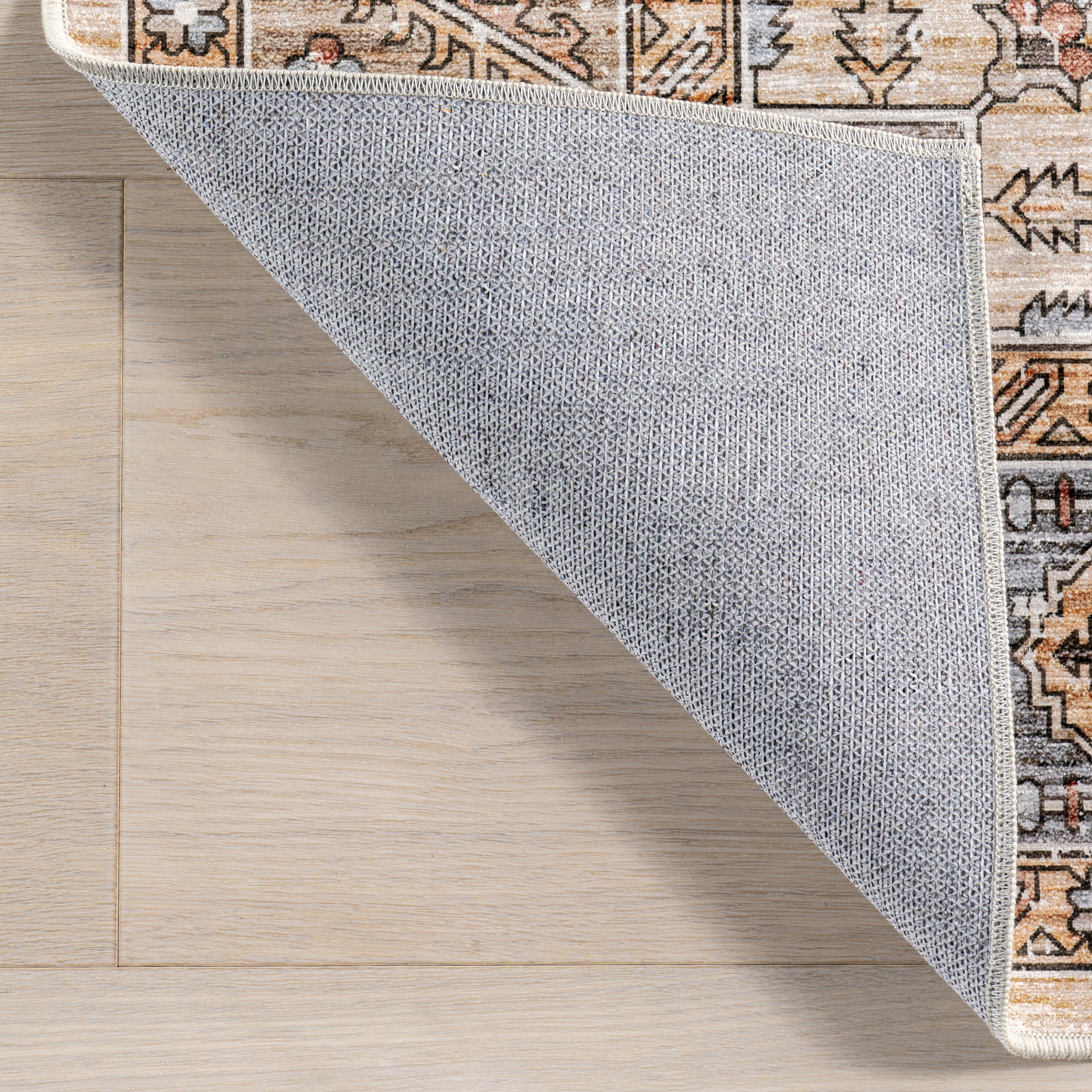 Purnima Medallion Spill Proof Machine Washable Area Rug - Image 8
