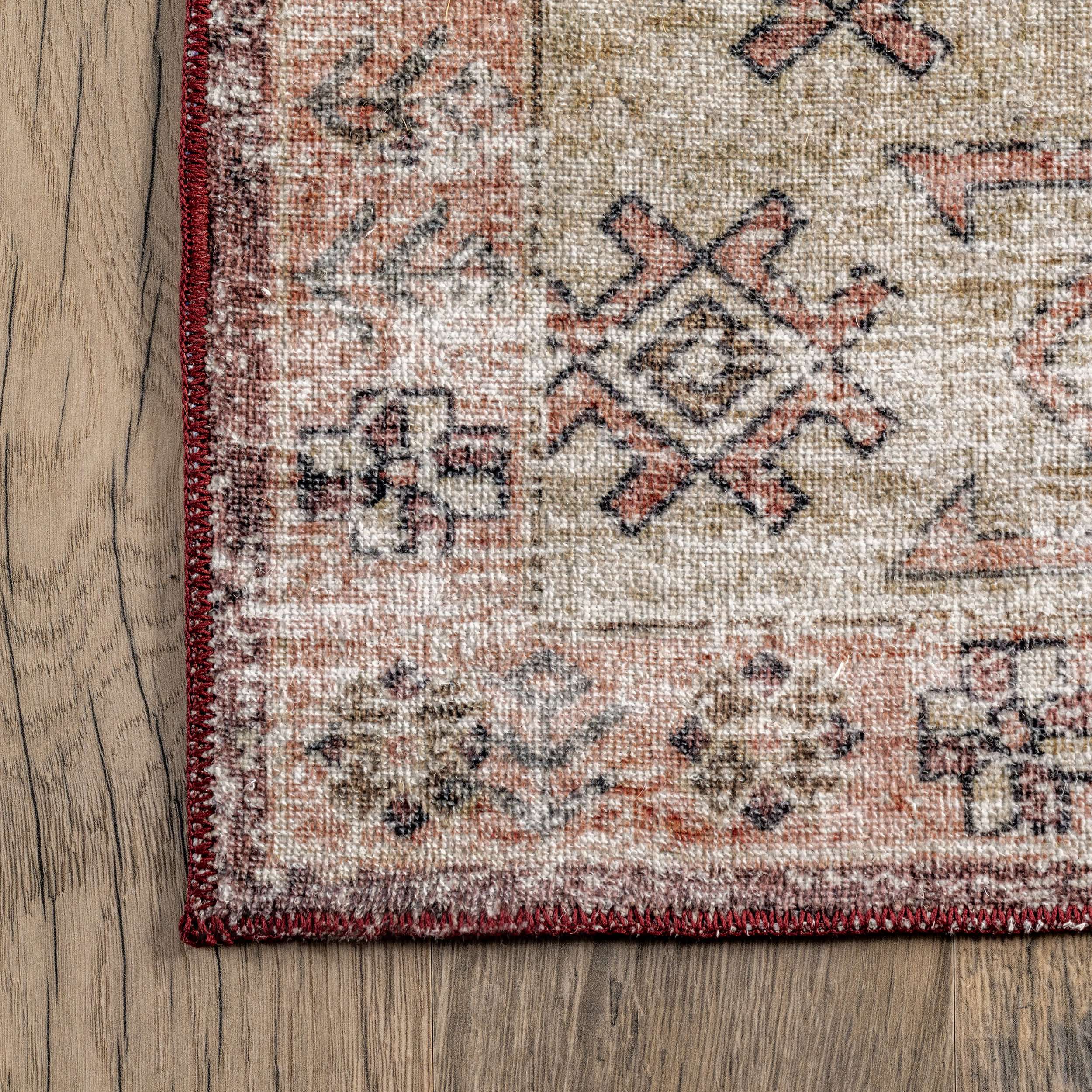 Palace Medallion Washable Area Rug - Image 5