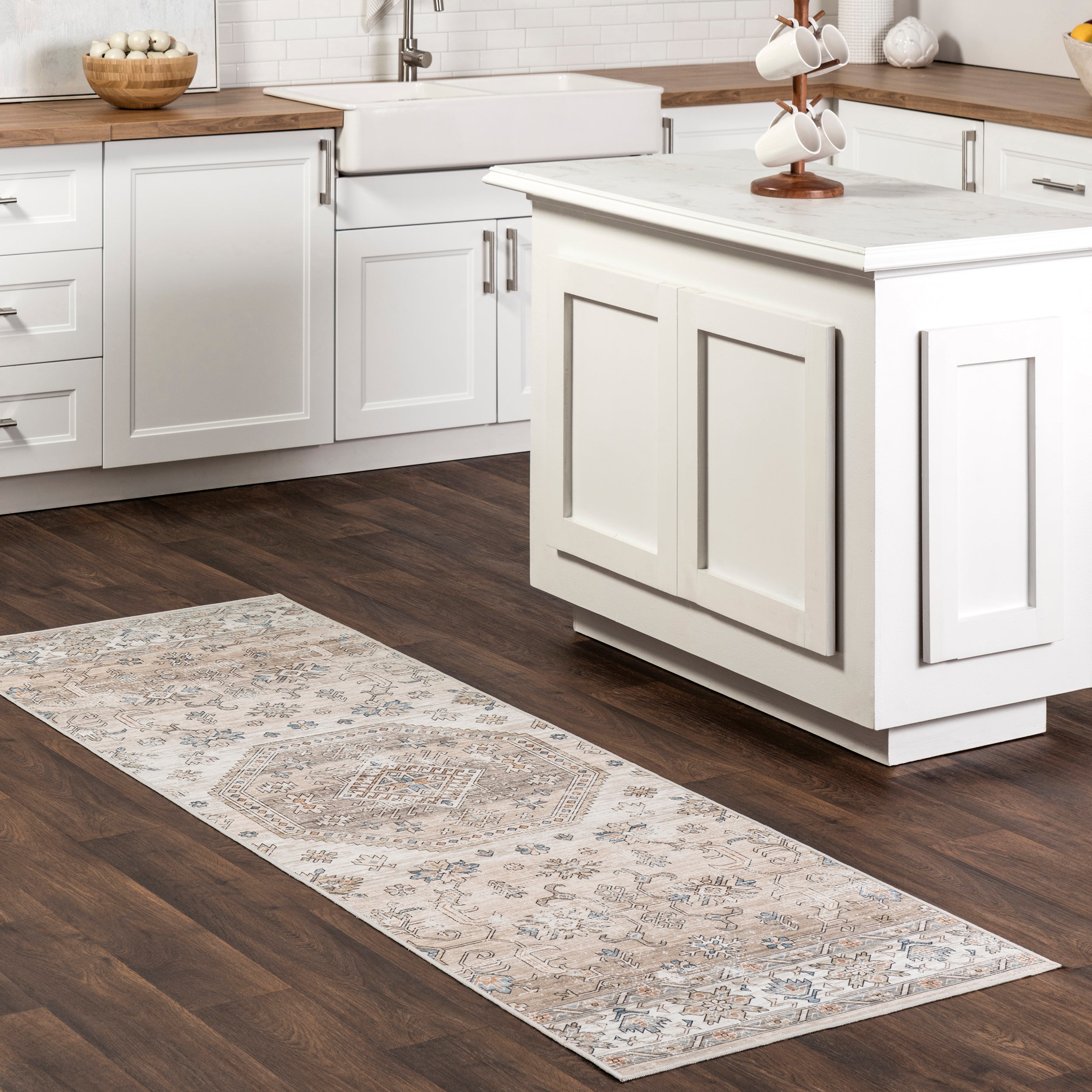 Darby Persian Stain Repellent Machine Washable Area Rug - Image 11