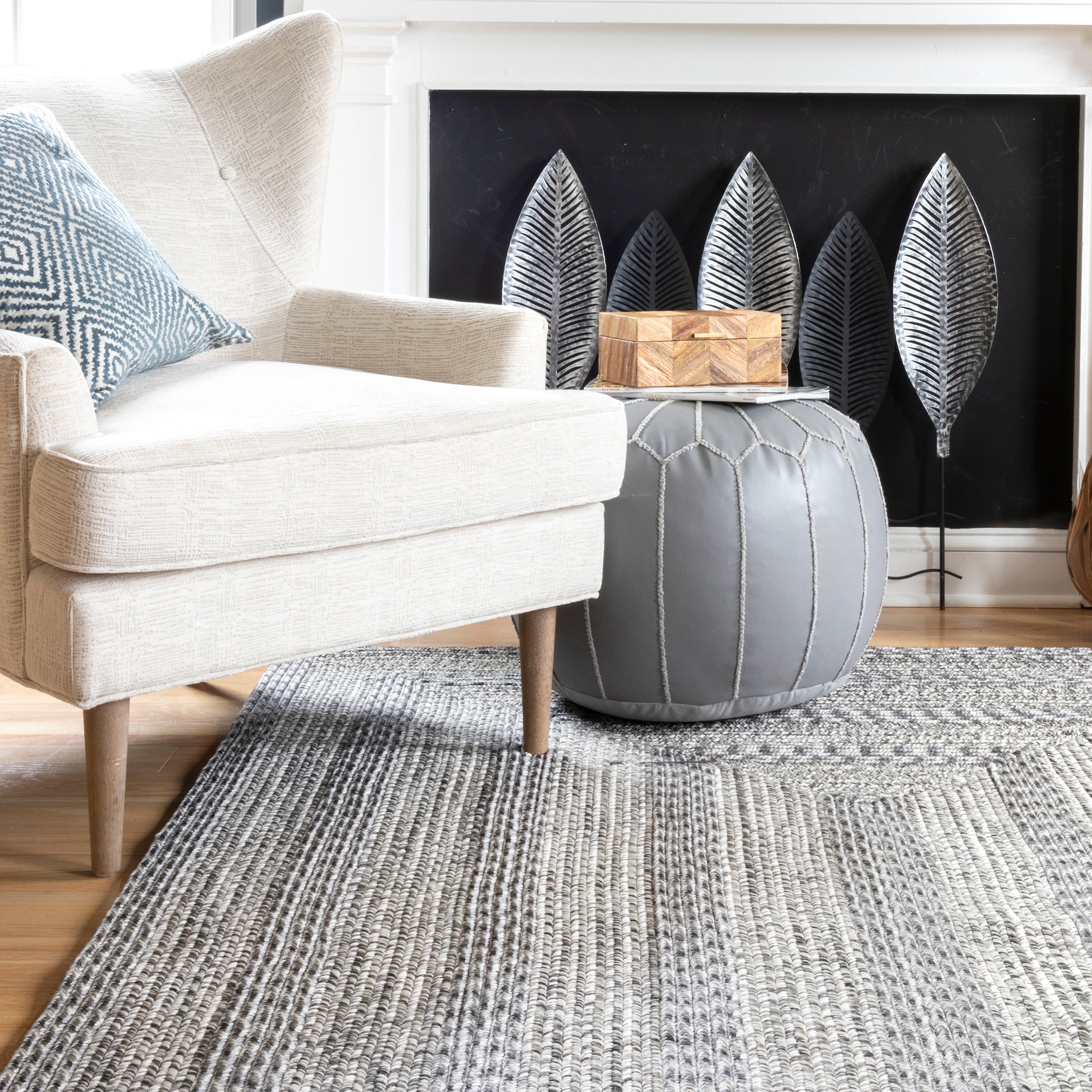 Rowan Braided Texture Indoor/Outdoor Area Rug - Image 20