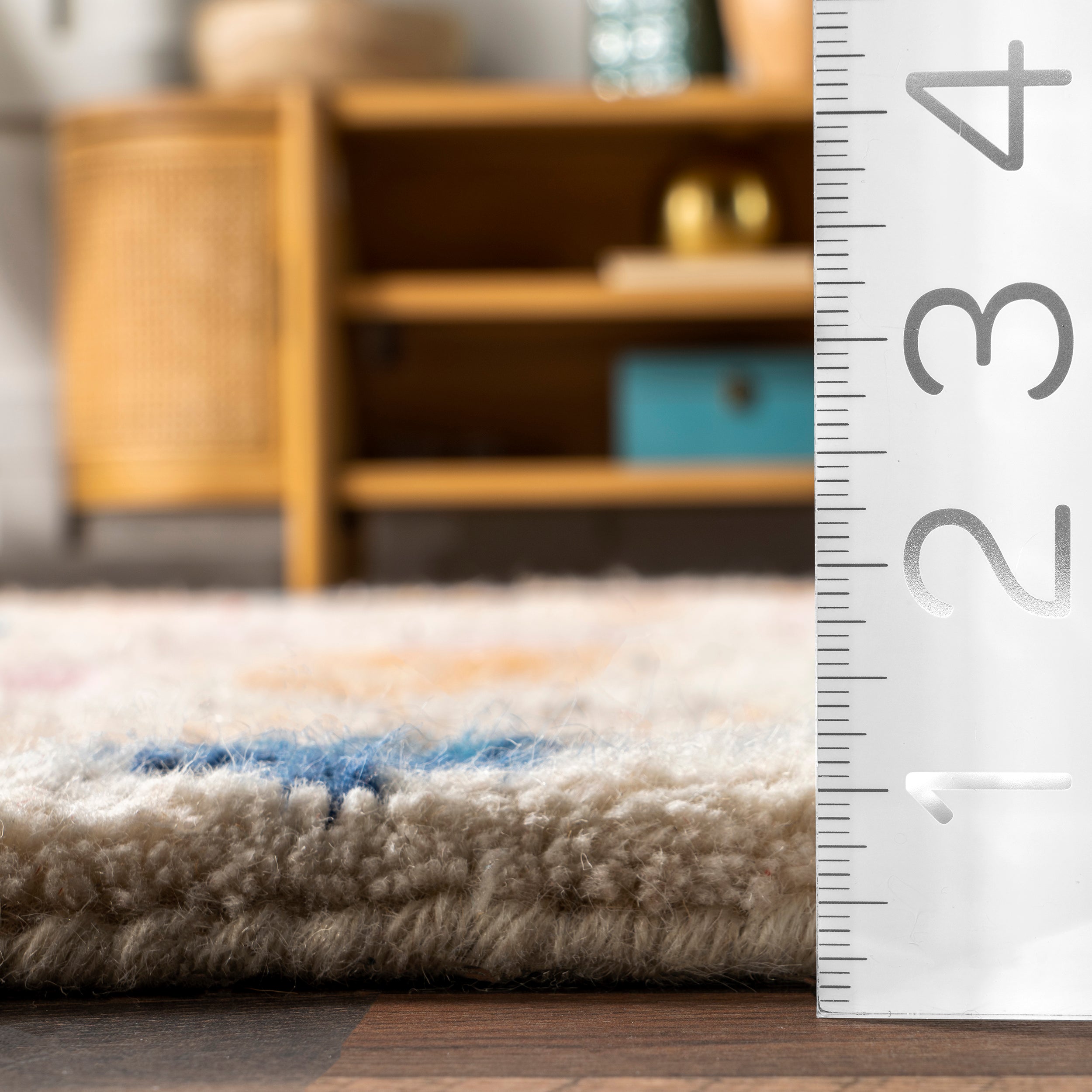 Hand Tufted Moroccan Helaine Shaggy Area Rug - Image 3