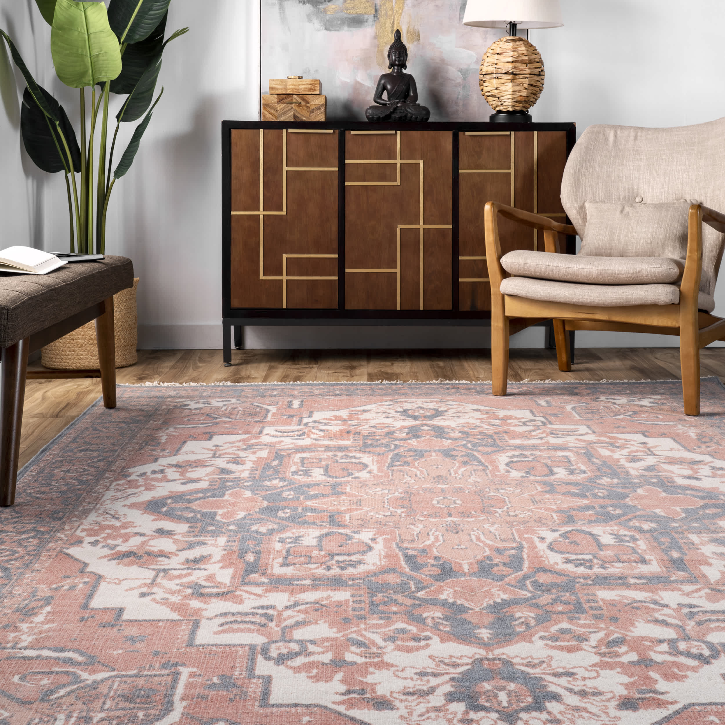 Hand Woven Werner Fringe Area Rug - Image 17