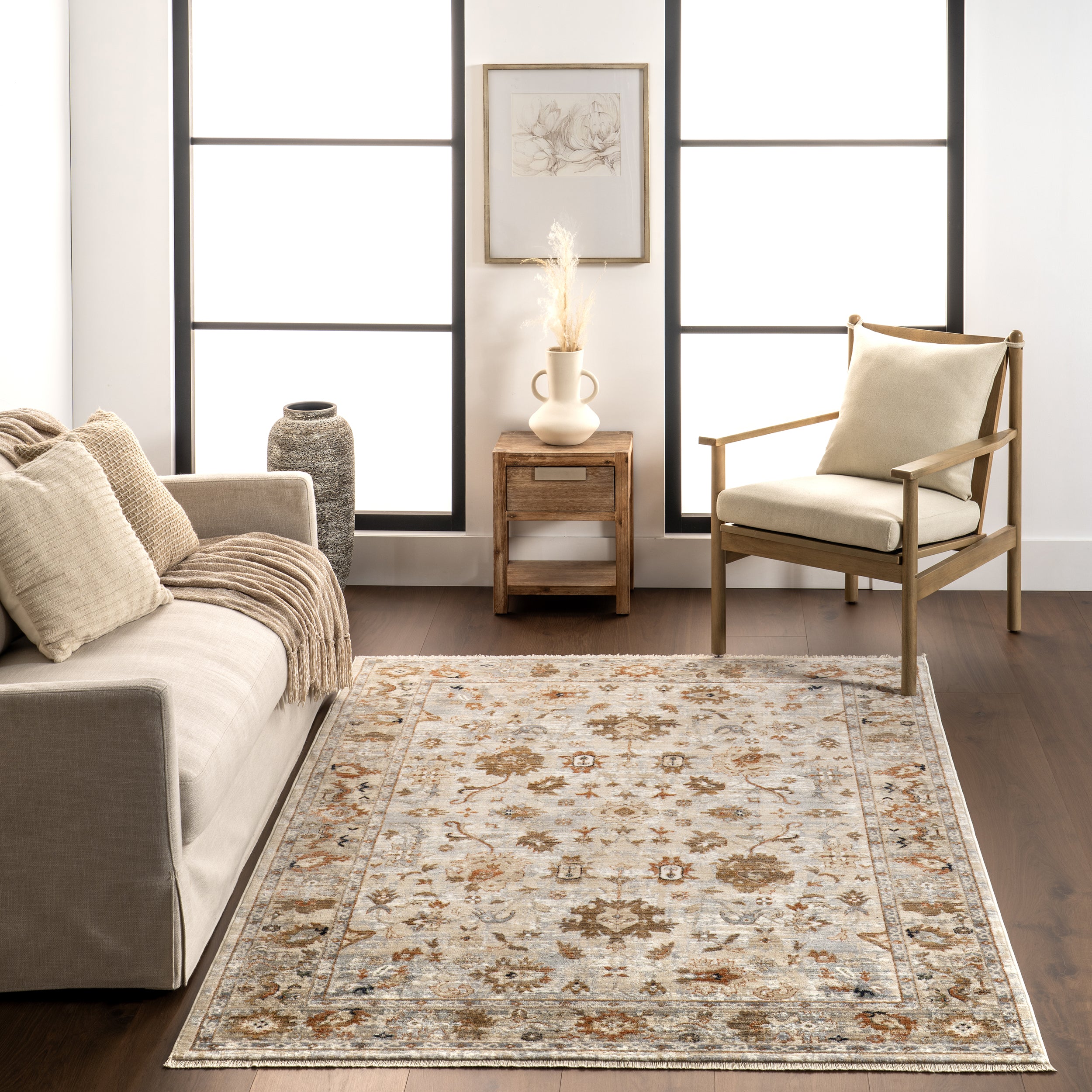 Mylah Vintage Medallion Area Rug - Image 8