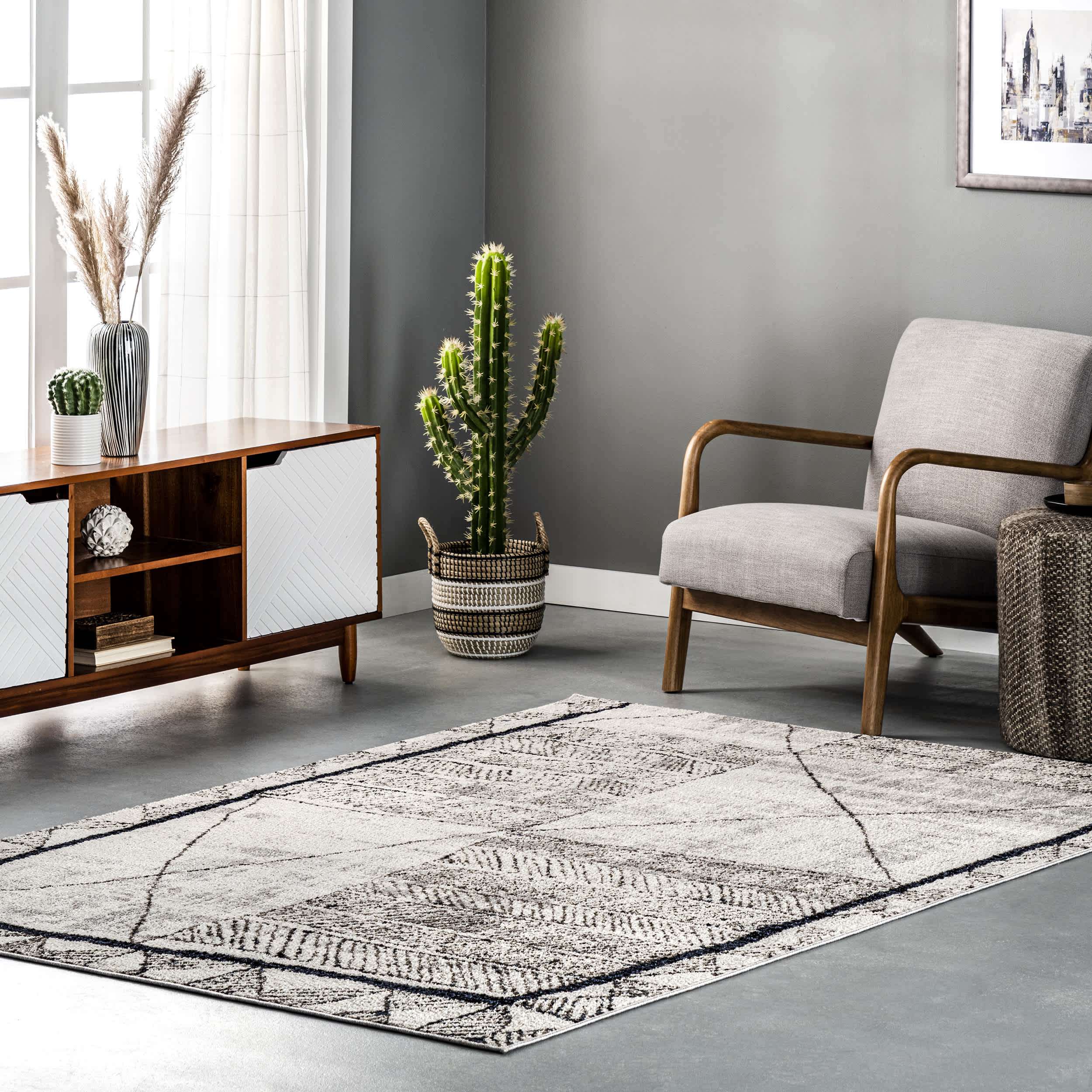 Simone Global-Inspired Moroccan Cotton Blend Area Rug - Image 2