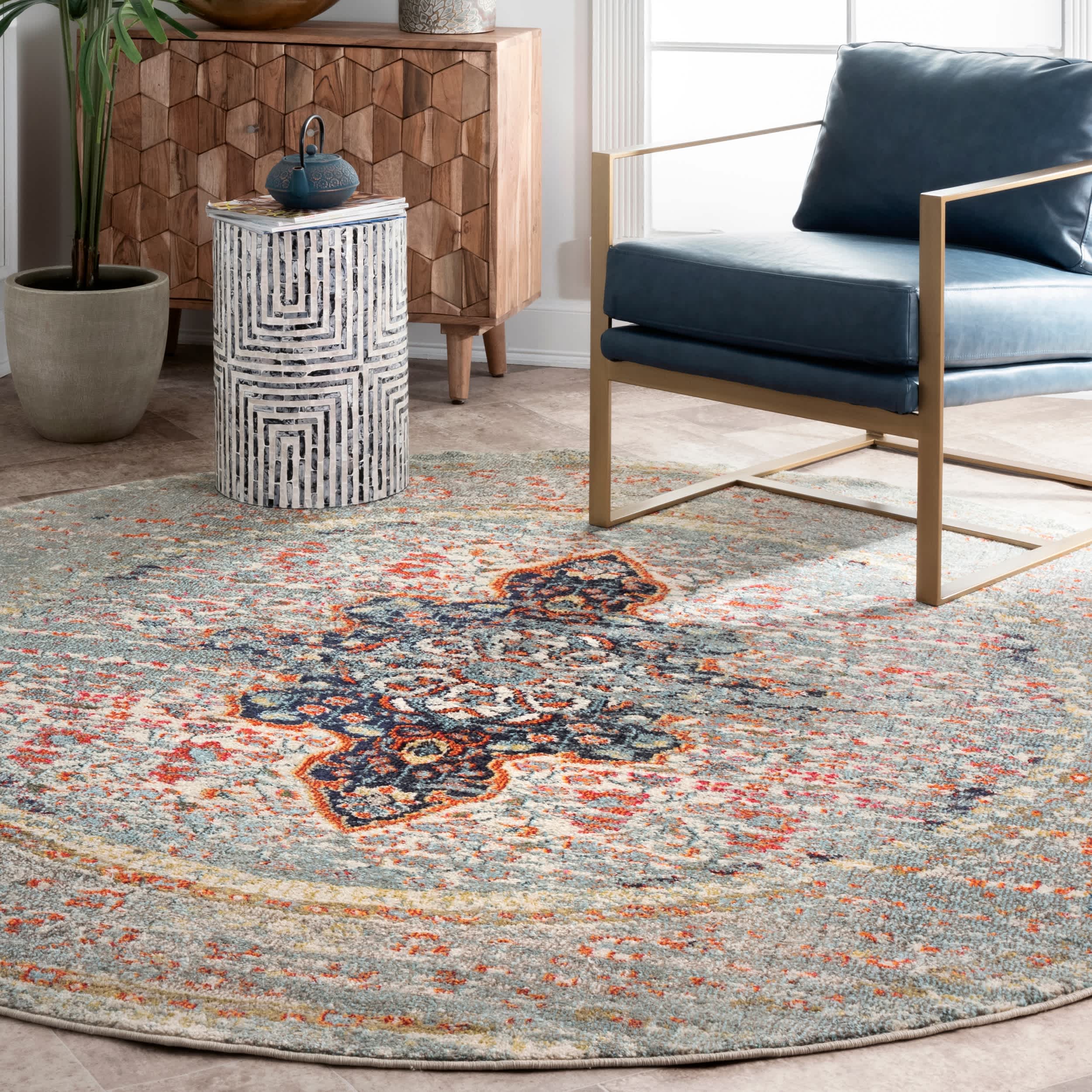 Distressed Persian Sarita Area Rug - Image 11
