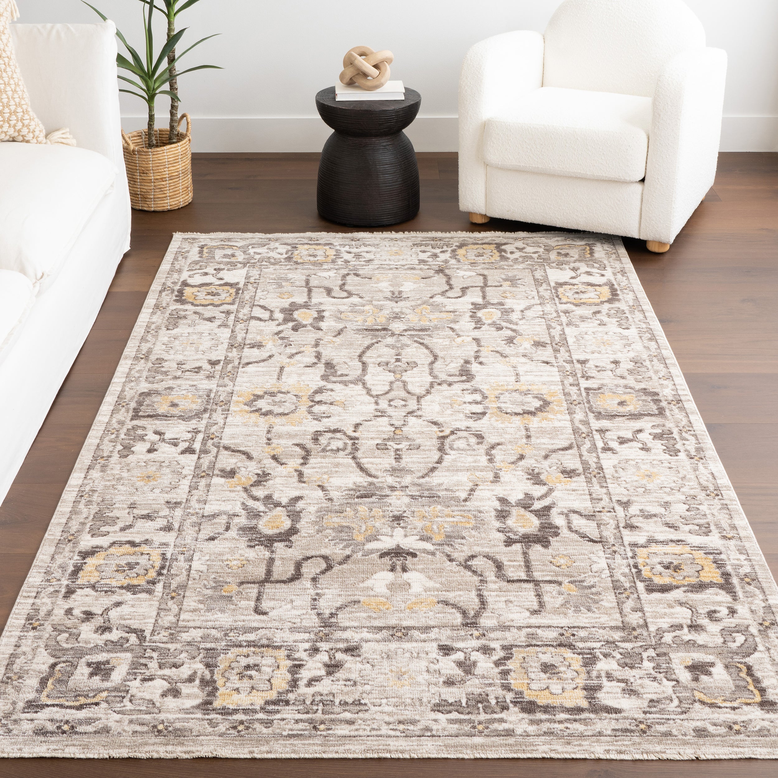 Devaki Traditional Medallion Area Rug - Image 9