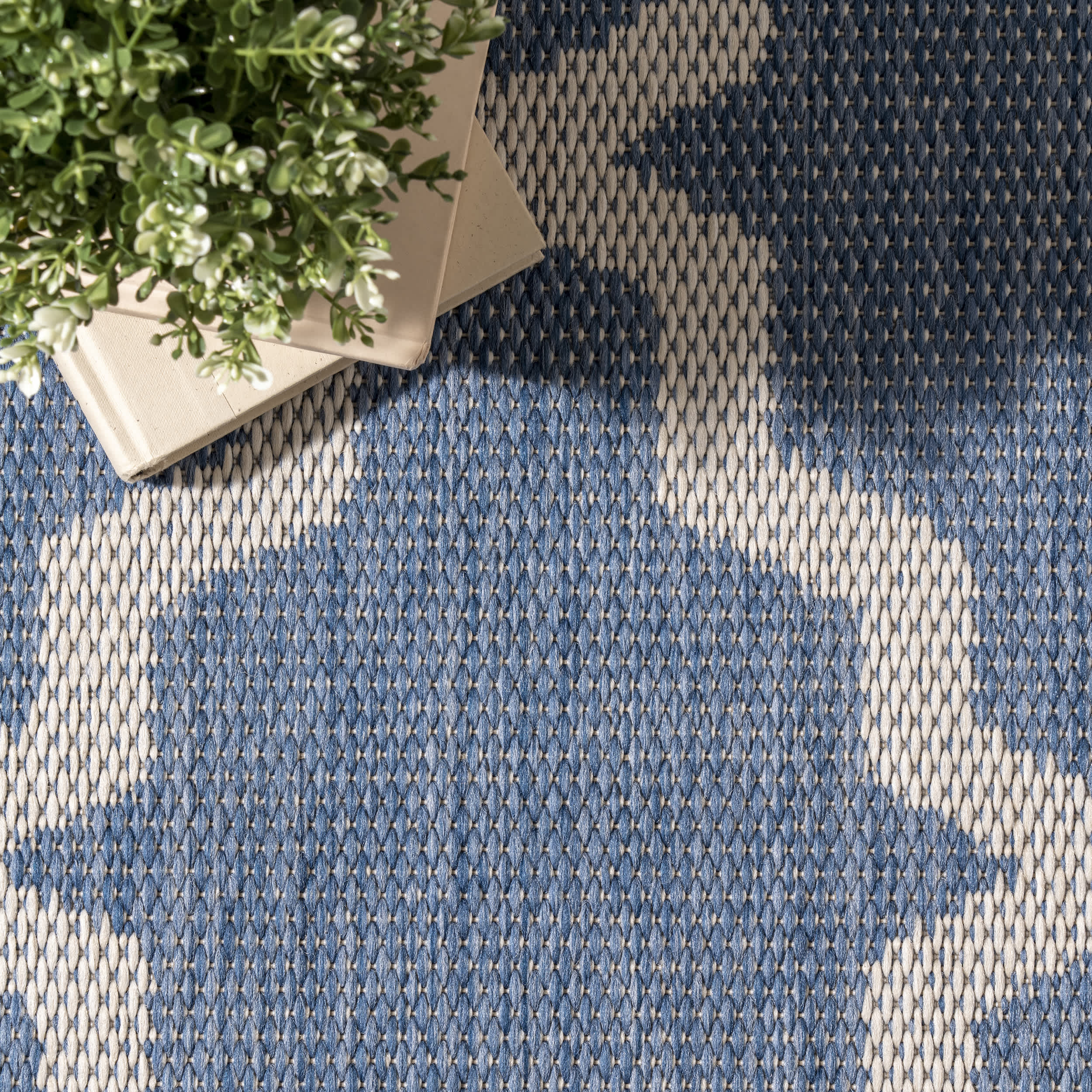 Machine Made Gina Outdoor Moroccan Trellis Area Rug - Image 17