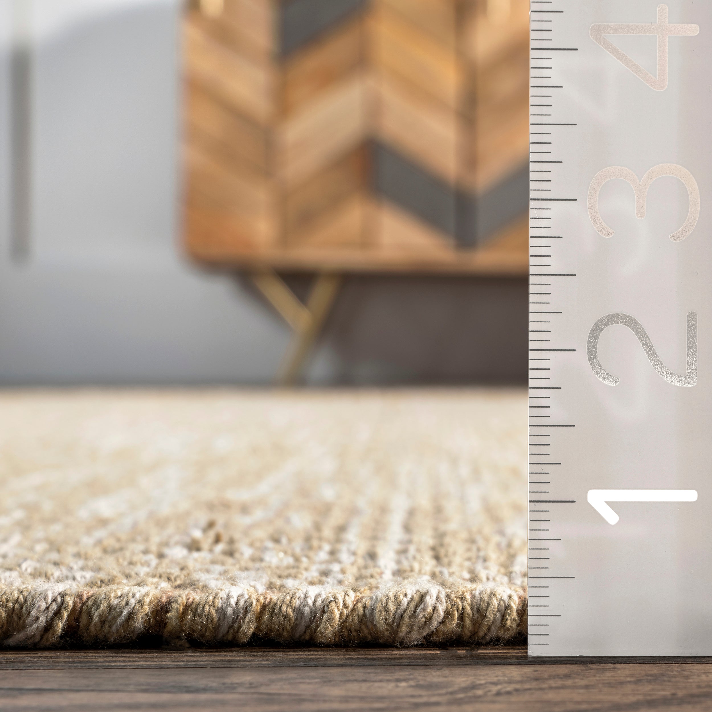 Alessi Solid Farmhouse Cotton Area Rug - Image 3