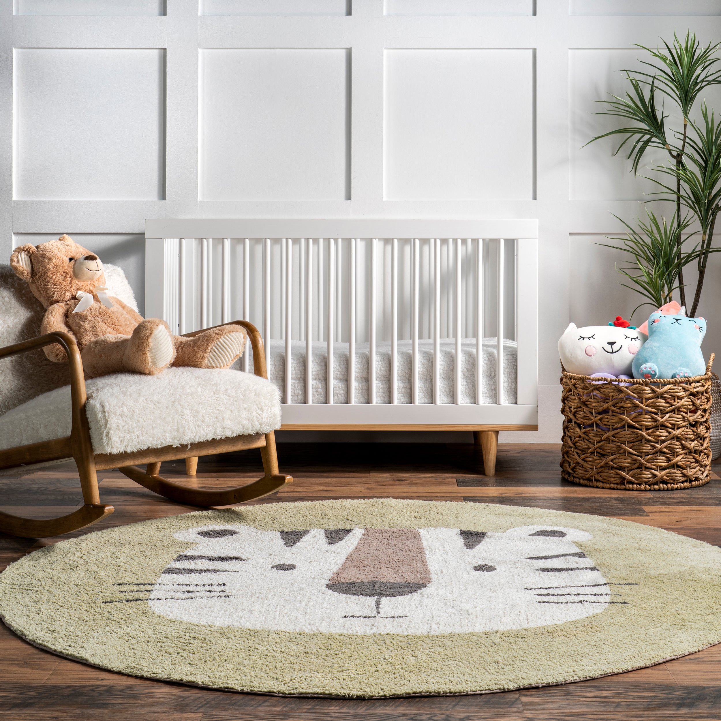 Lumi Tiger Kids Machine Washable Area Rug - Image 8