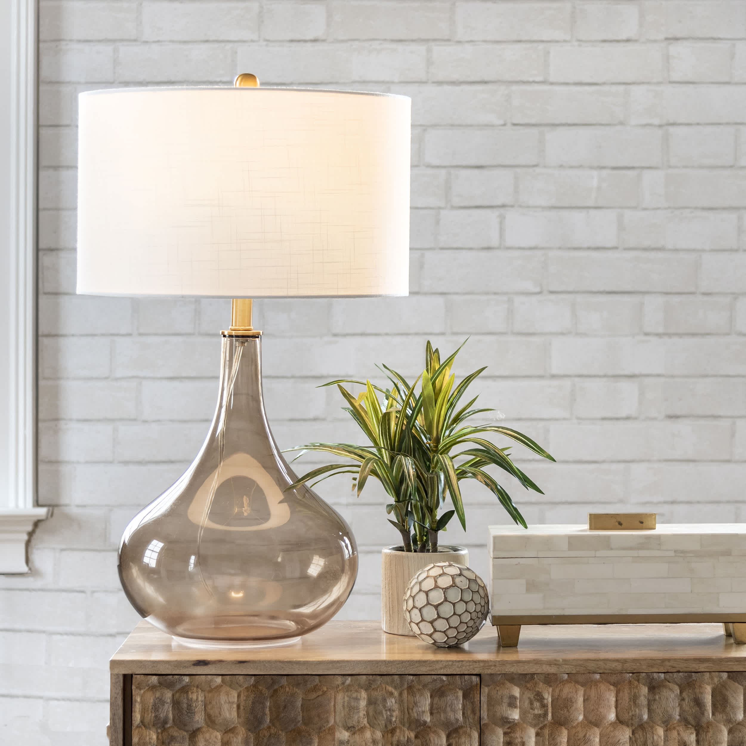 Farrell 26 Glass Table Lamp - Image 2