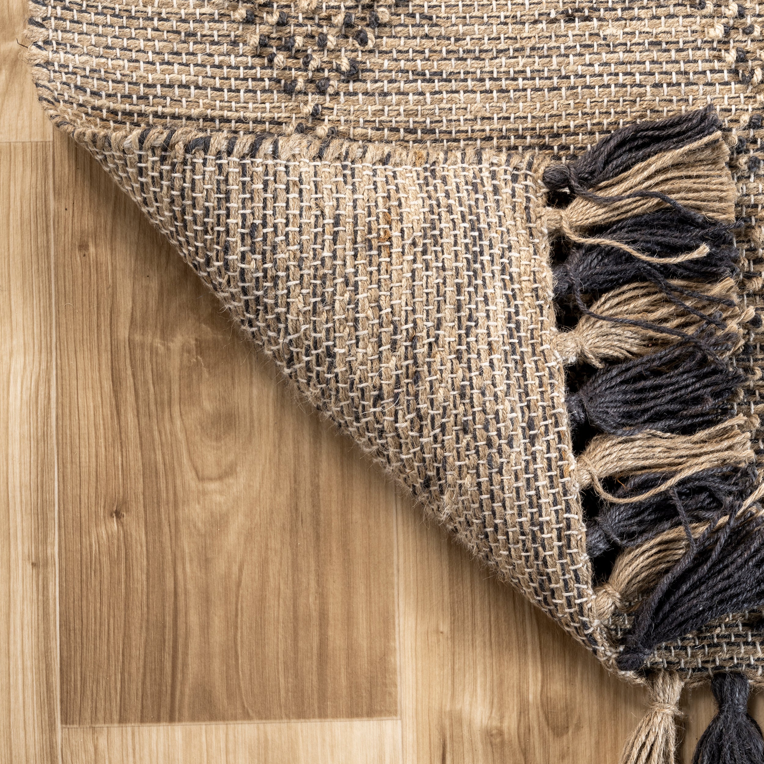 Britta Textured Diamond Tassel Area Rug - Image 7