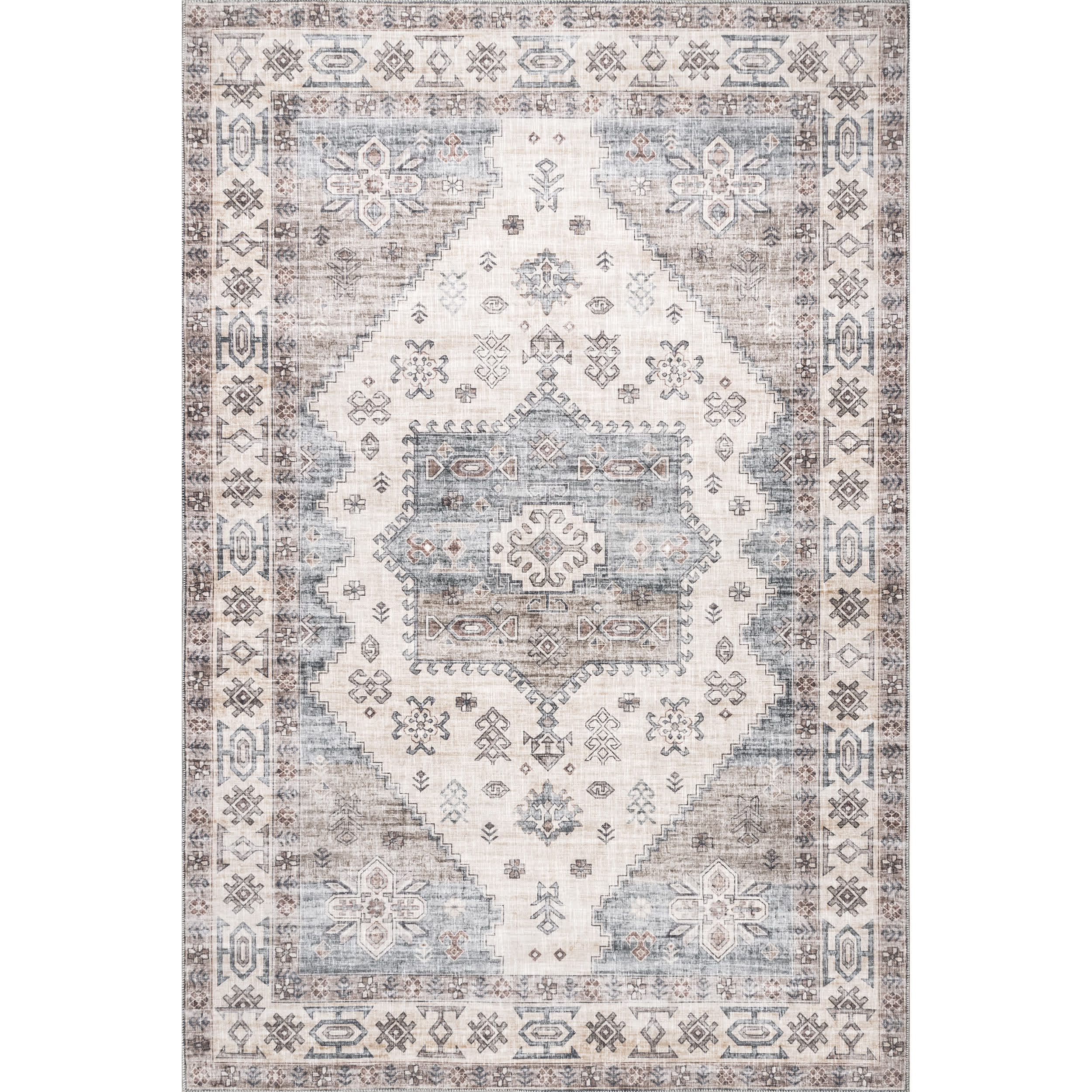 Palace Medallion Washable Area Rug - Image 11
