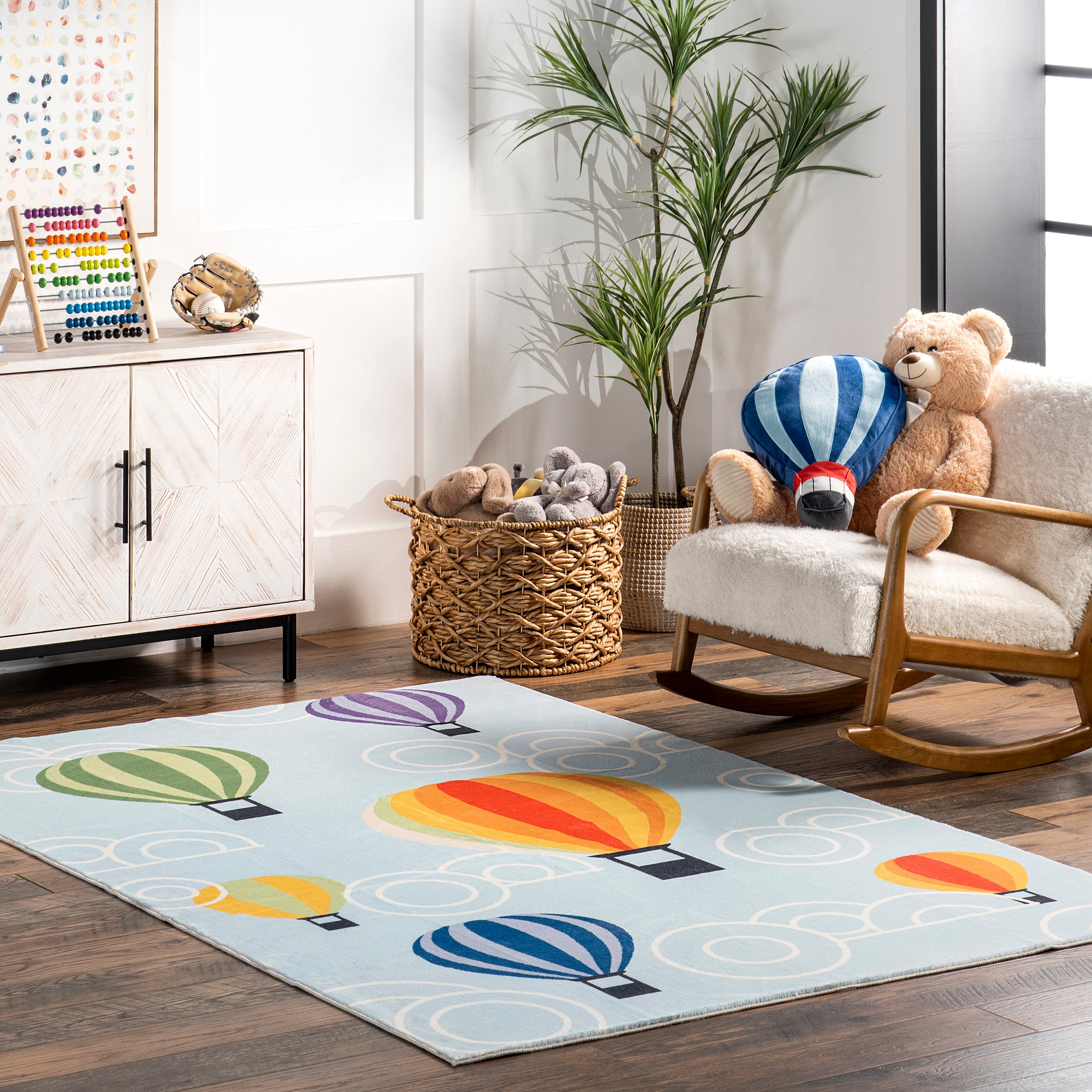 Annelie Balloon Machine Washable Kids Area Rug - Image 2