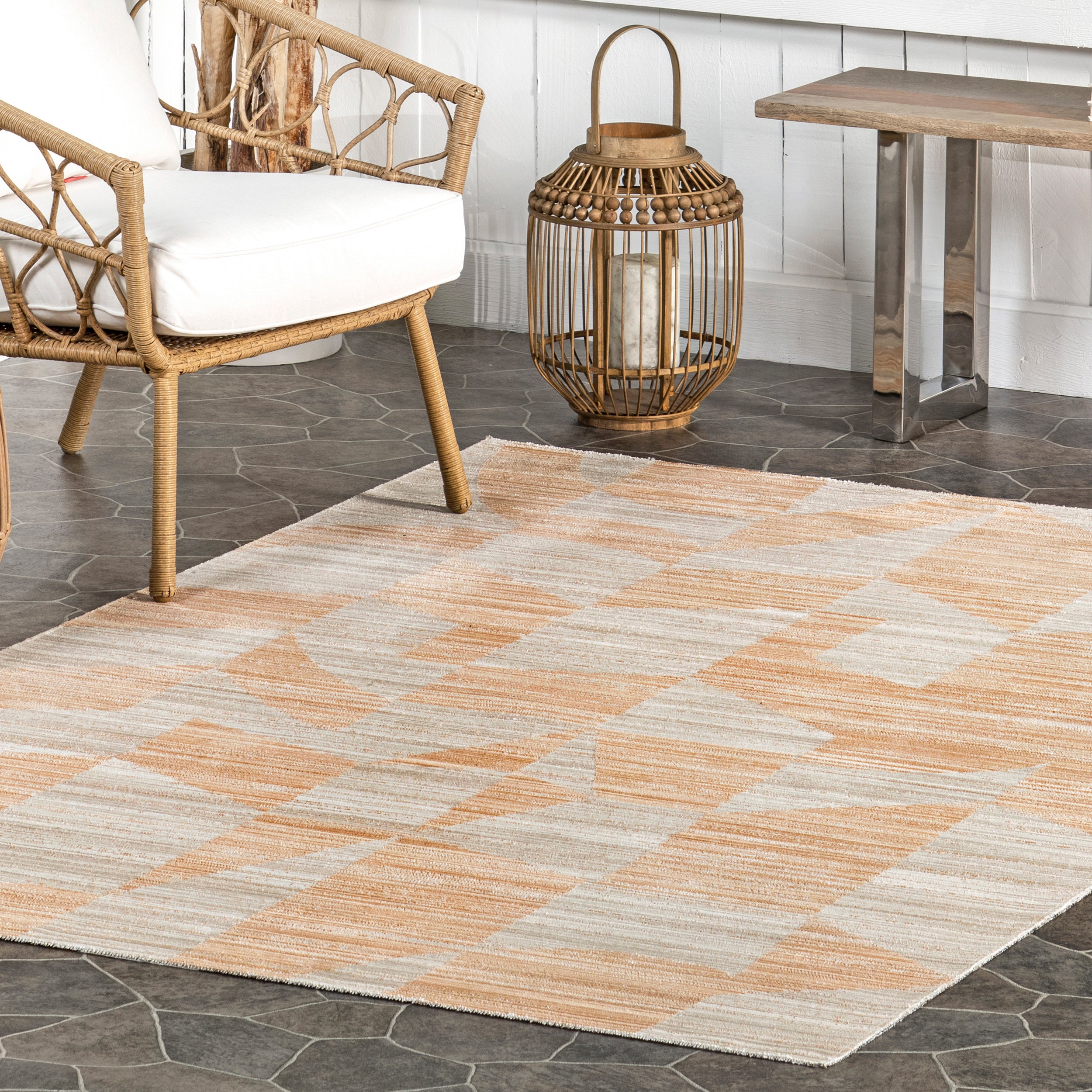 Aranea Abstract Machine Washable Indoor/Outdoor Area Rug - Image 9