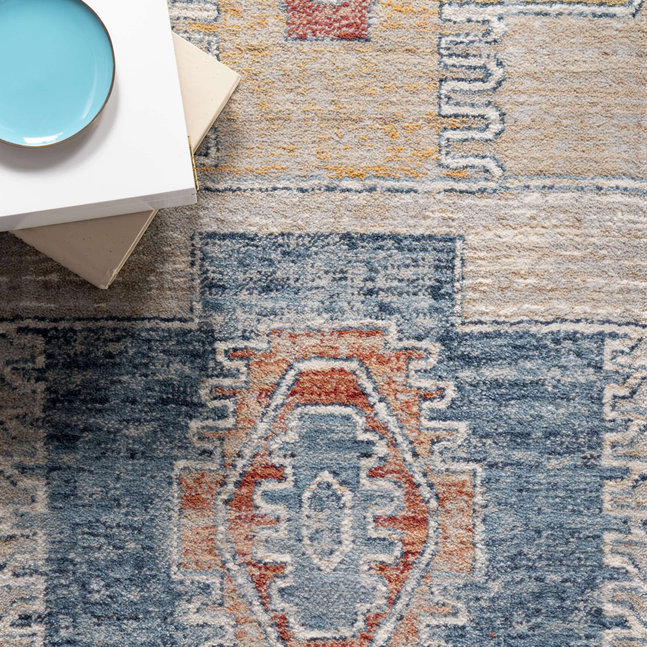 Kingsley Distressed Aztec Area Rug - Image 6