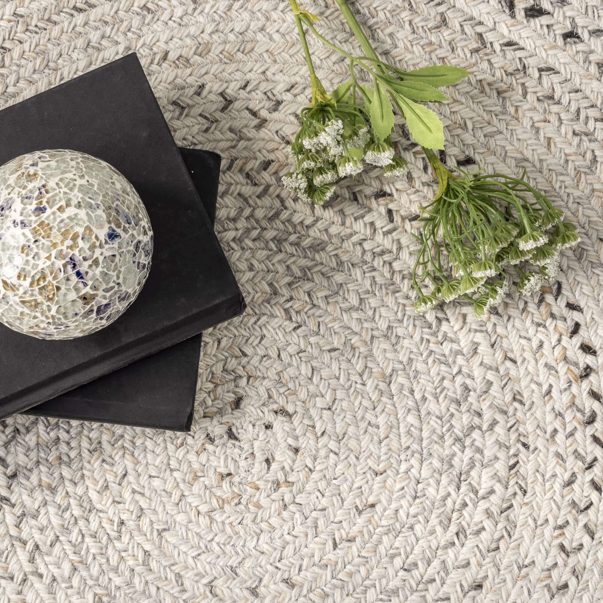 Kyla Handmade Braided Farmhouse Round Area Rug - Image 6