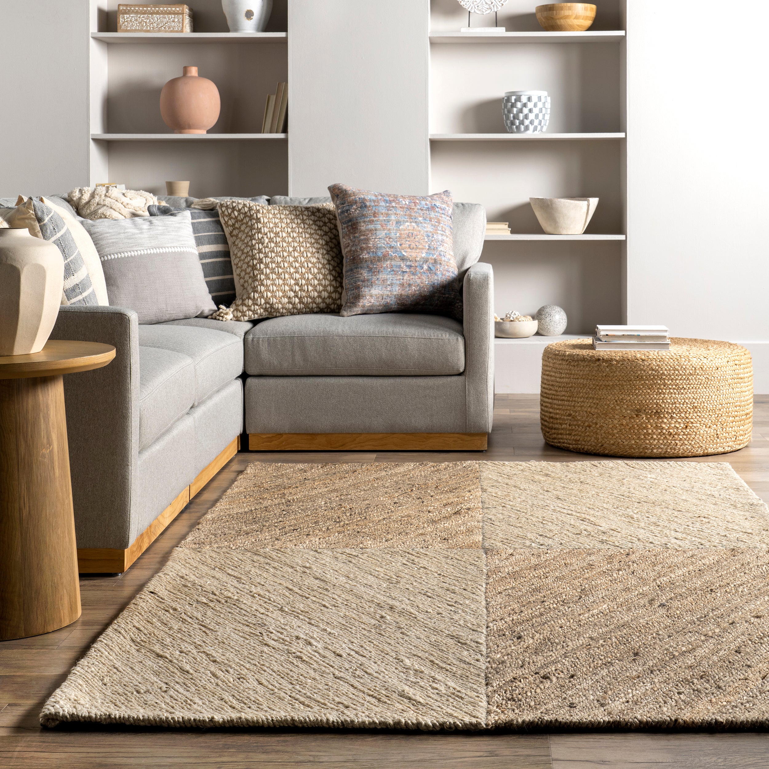 Felicia Coastal Geometric Jute Area Rug - Image 8