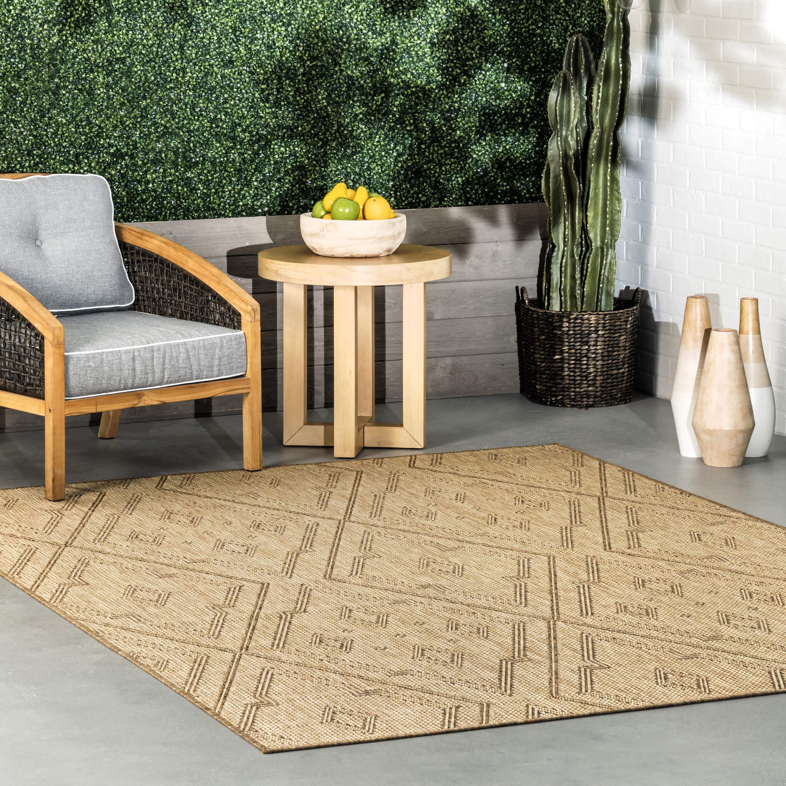 Latia Double Diamond Indoor/Outdoor Area Rug - Image 2