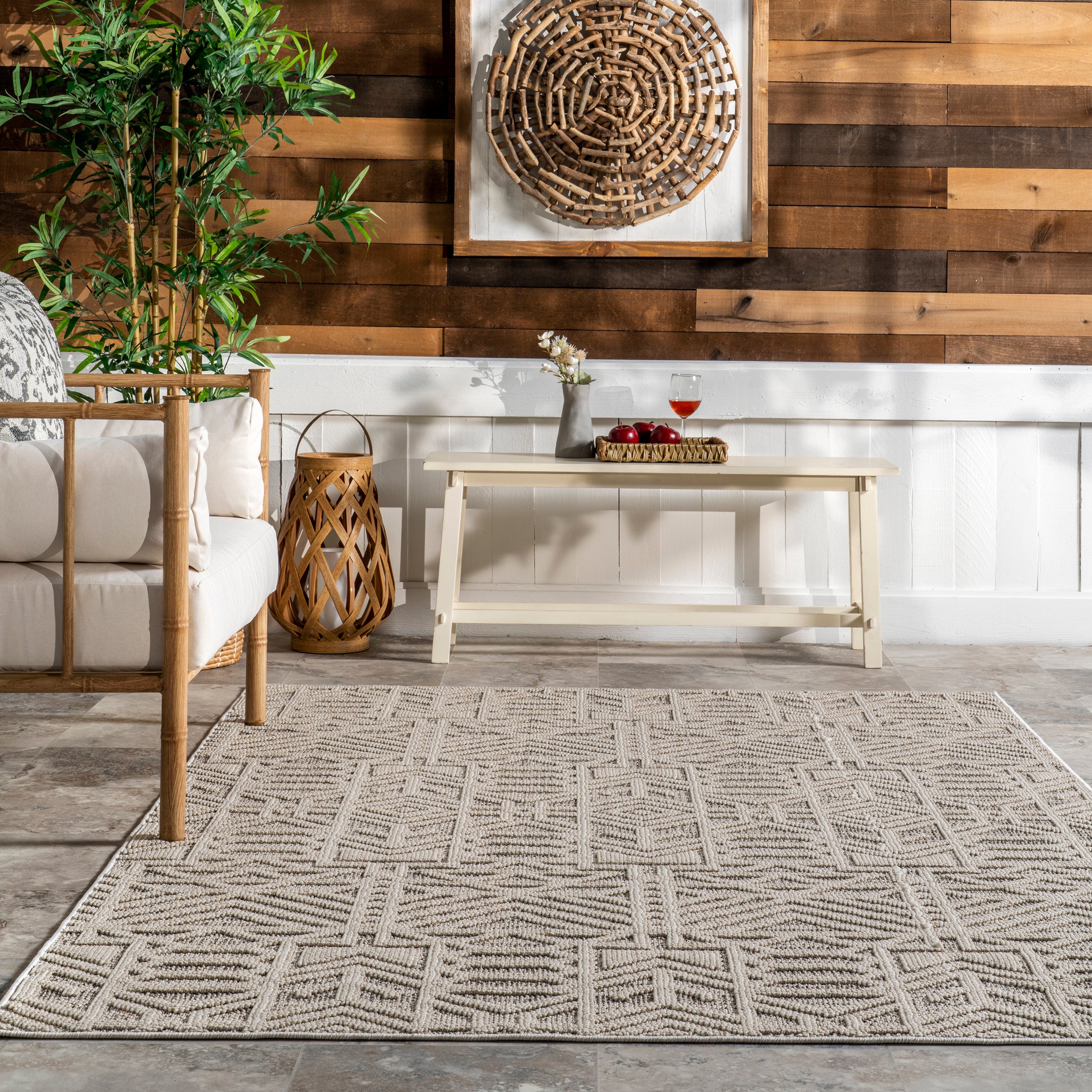 Elaina Abstract Indoor/Outdoor Area Rug - Image 8