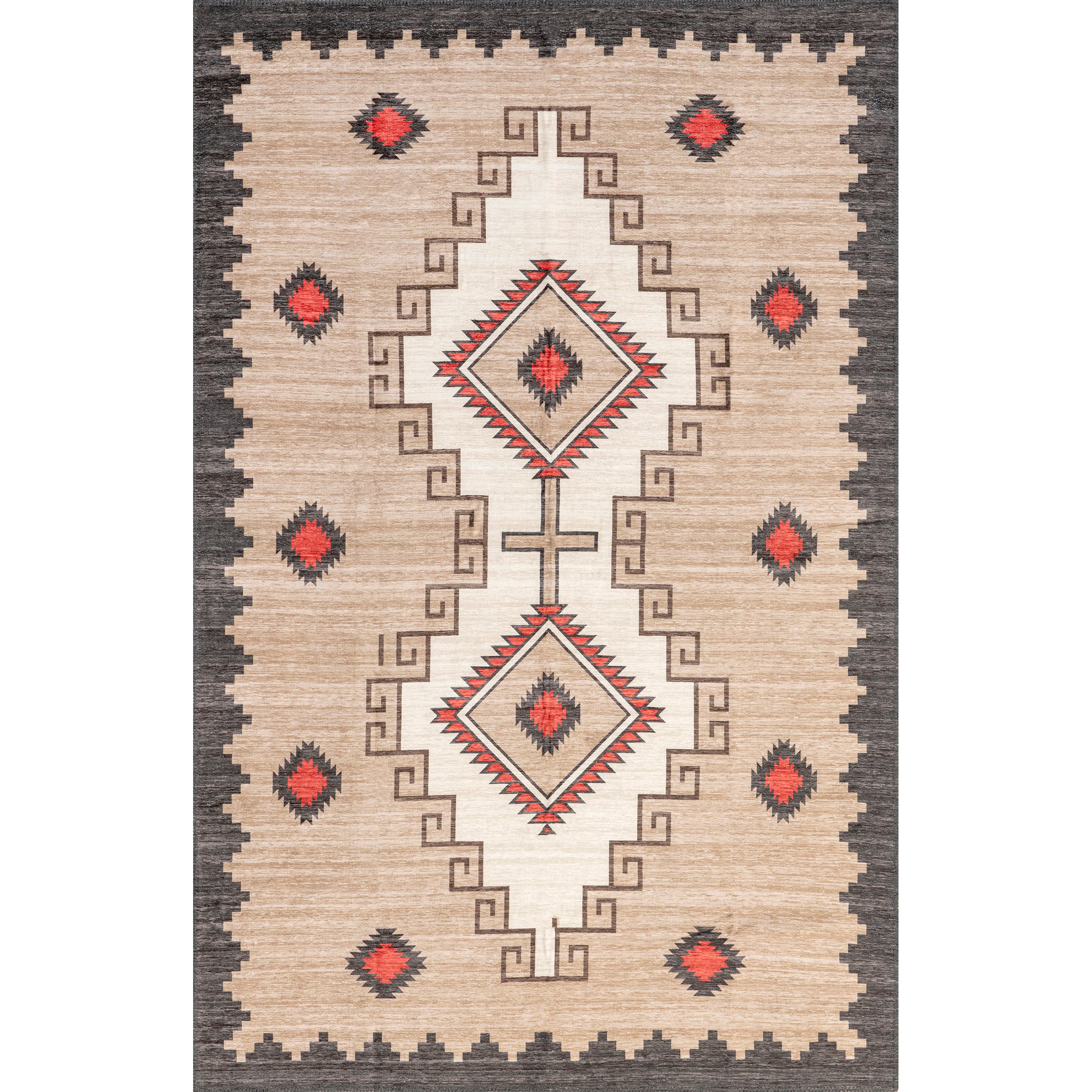 Imelda Aztec Machine Washable Area Rug - Image 19