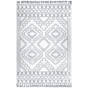 Vasiliki Moroccan Tribal Tassel Area Rug