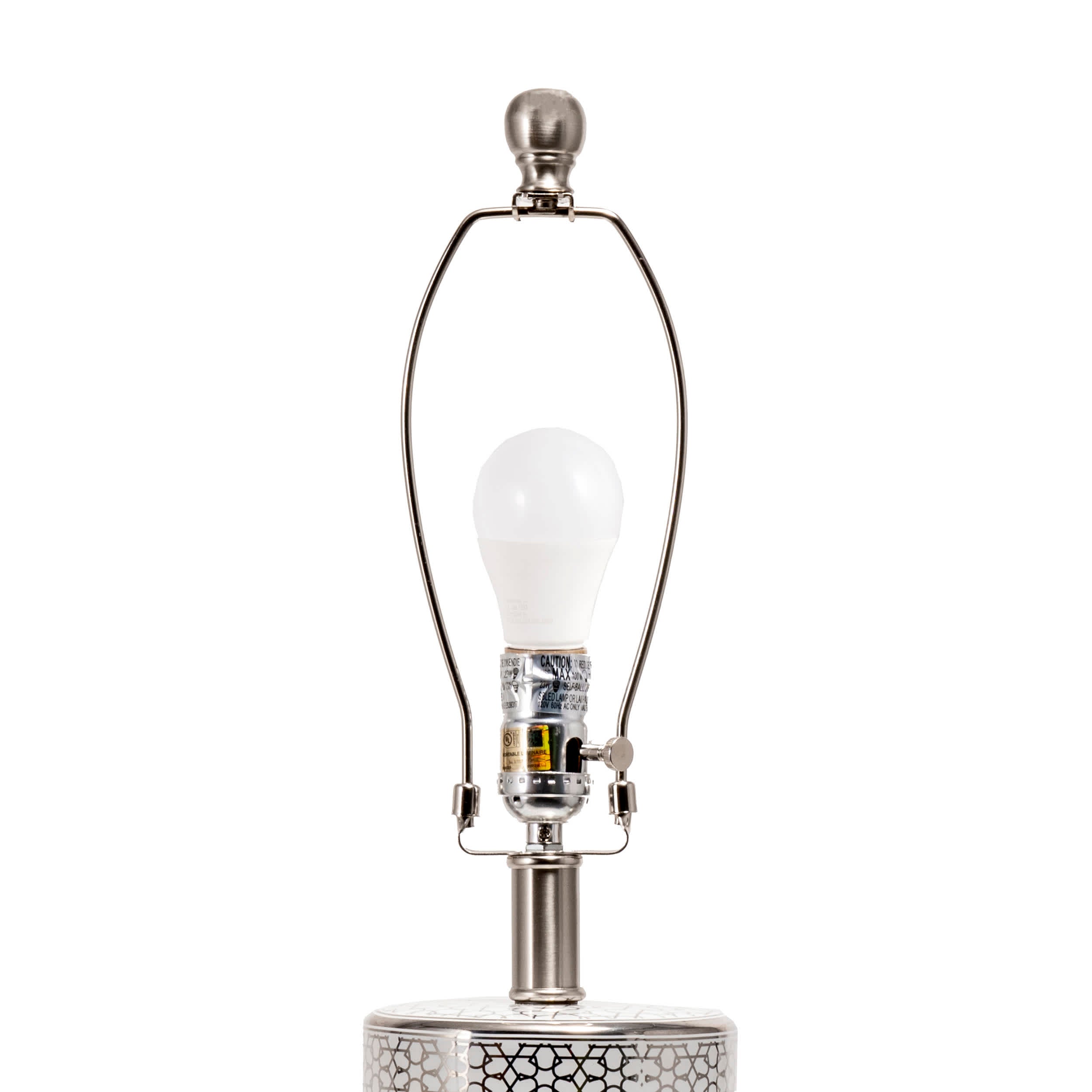 Austin 29 Ceramic Floral Trellis Table Lamp - Image 7