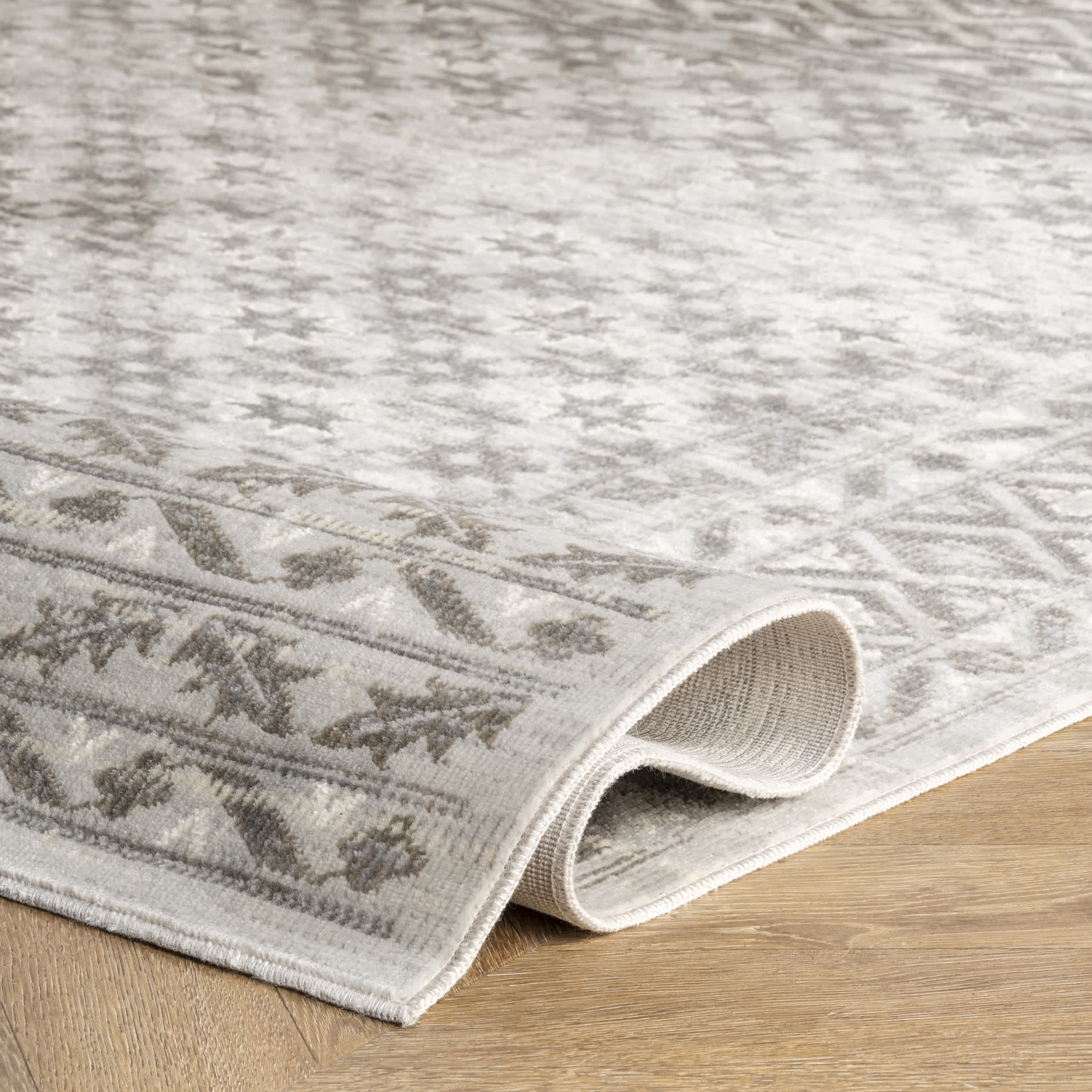 Harley Distressed Trellis Area Rug - Image 4
