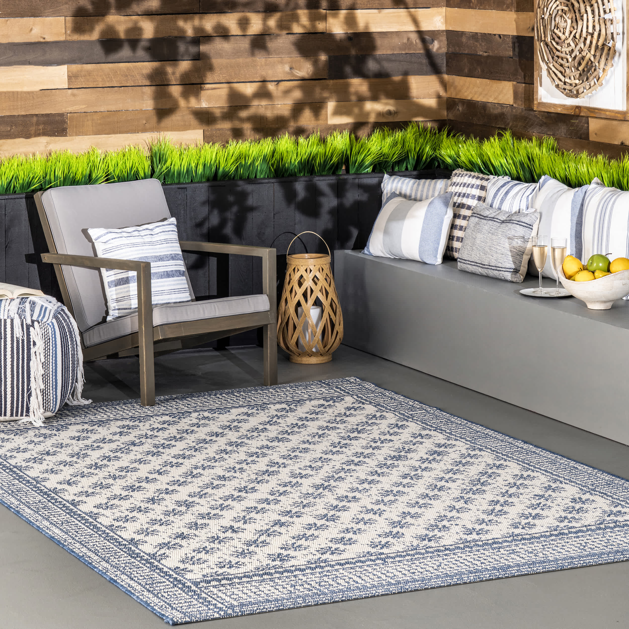 Rana Border Indoor/Outdoor Area Rug - Image 2