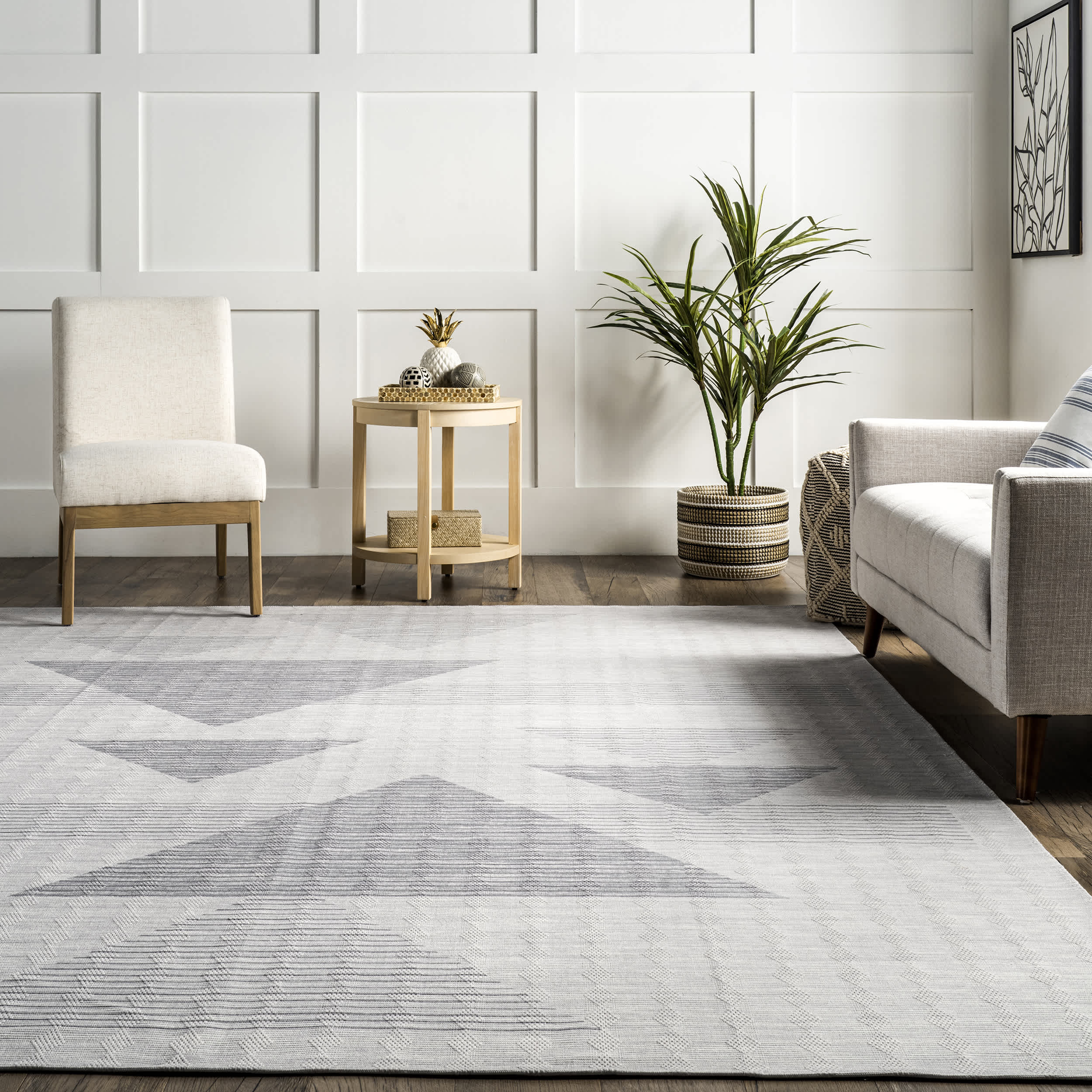 Rayna Washable Triangle Area Rug - Image 8
