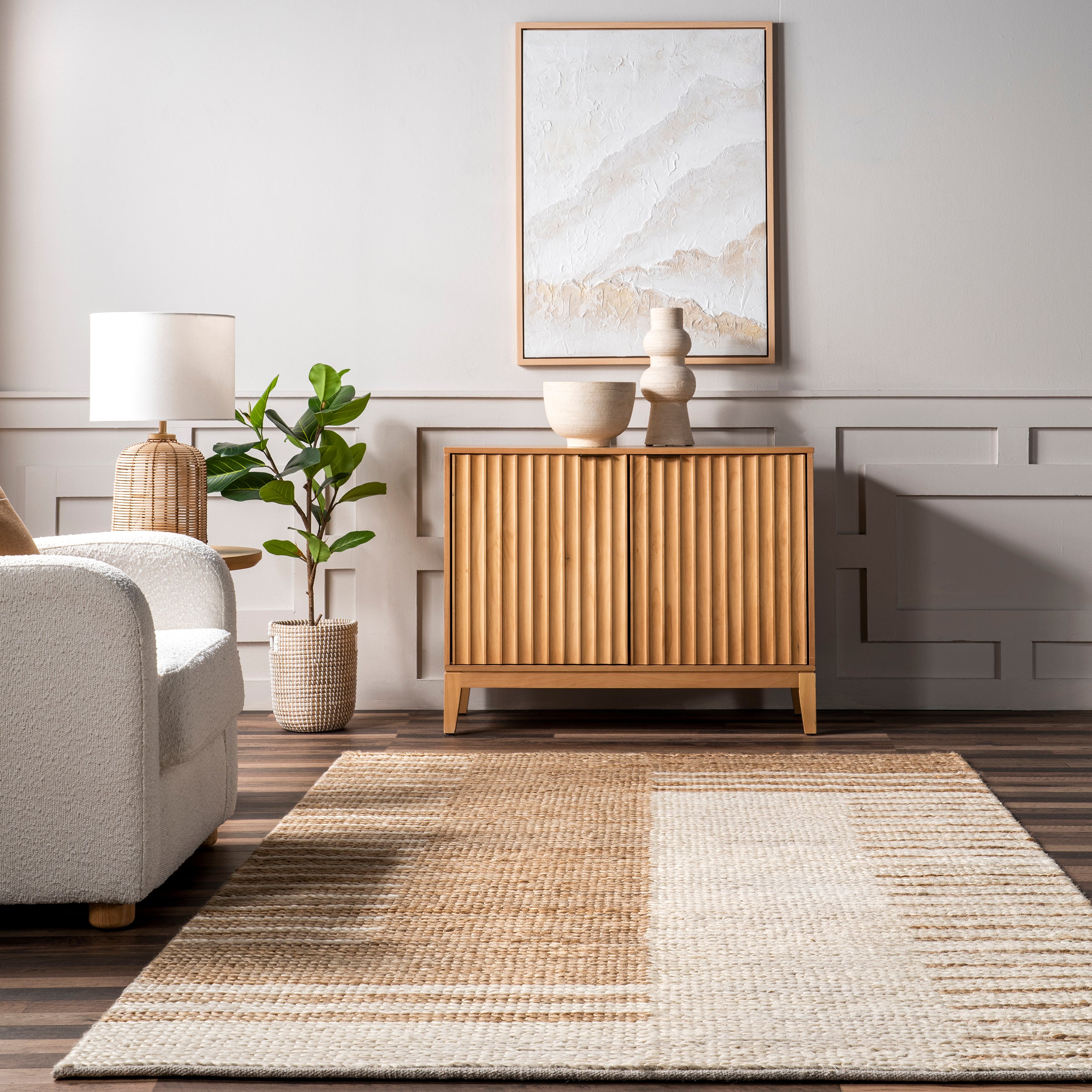 Chastain Modern Geometric Jute Area Rug - Image 8