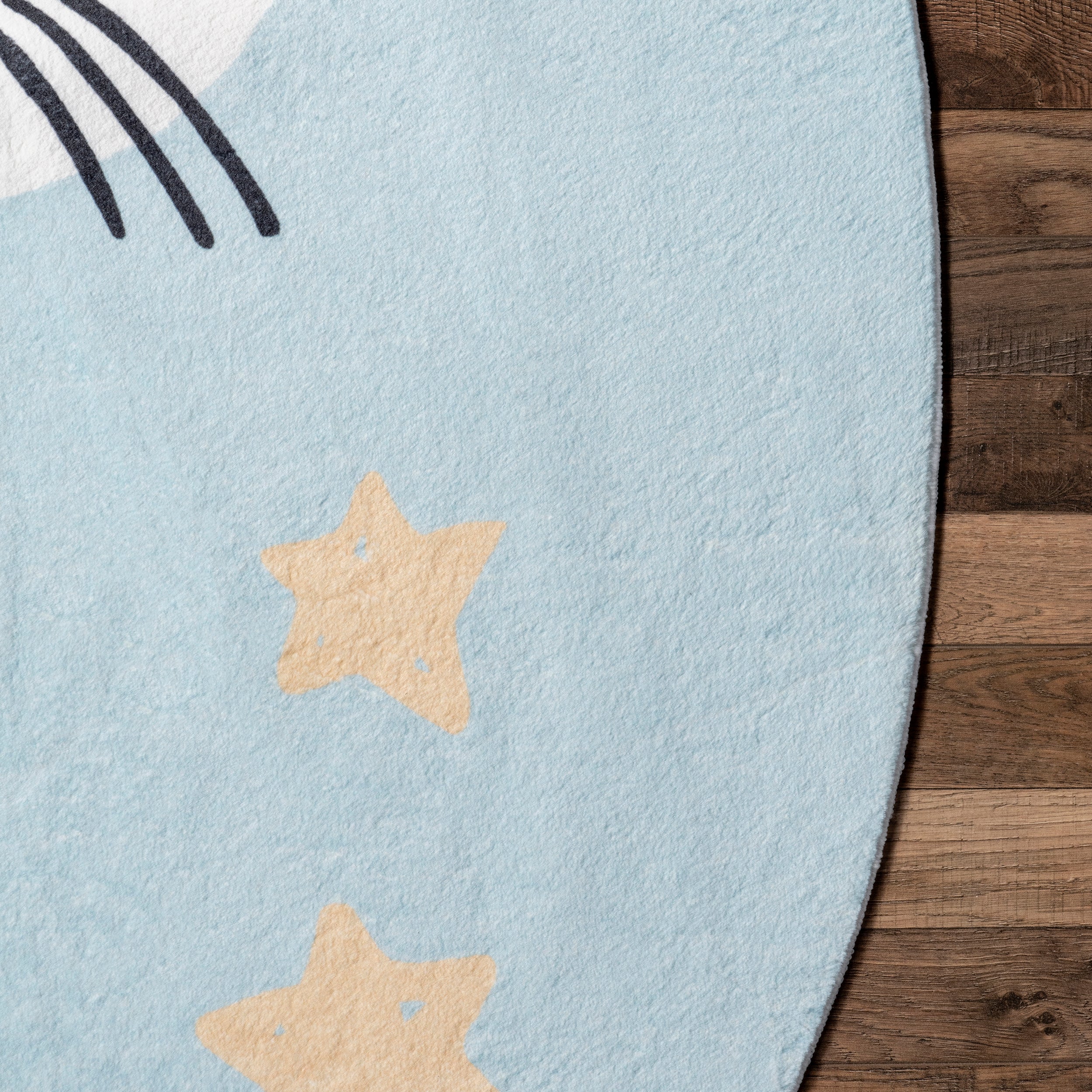 Adalynn Sleepy Cat Kids Machine Washable Area Rug - Image 5