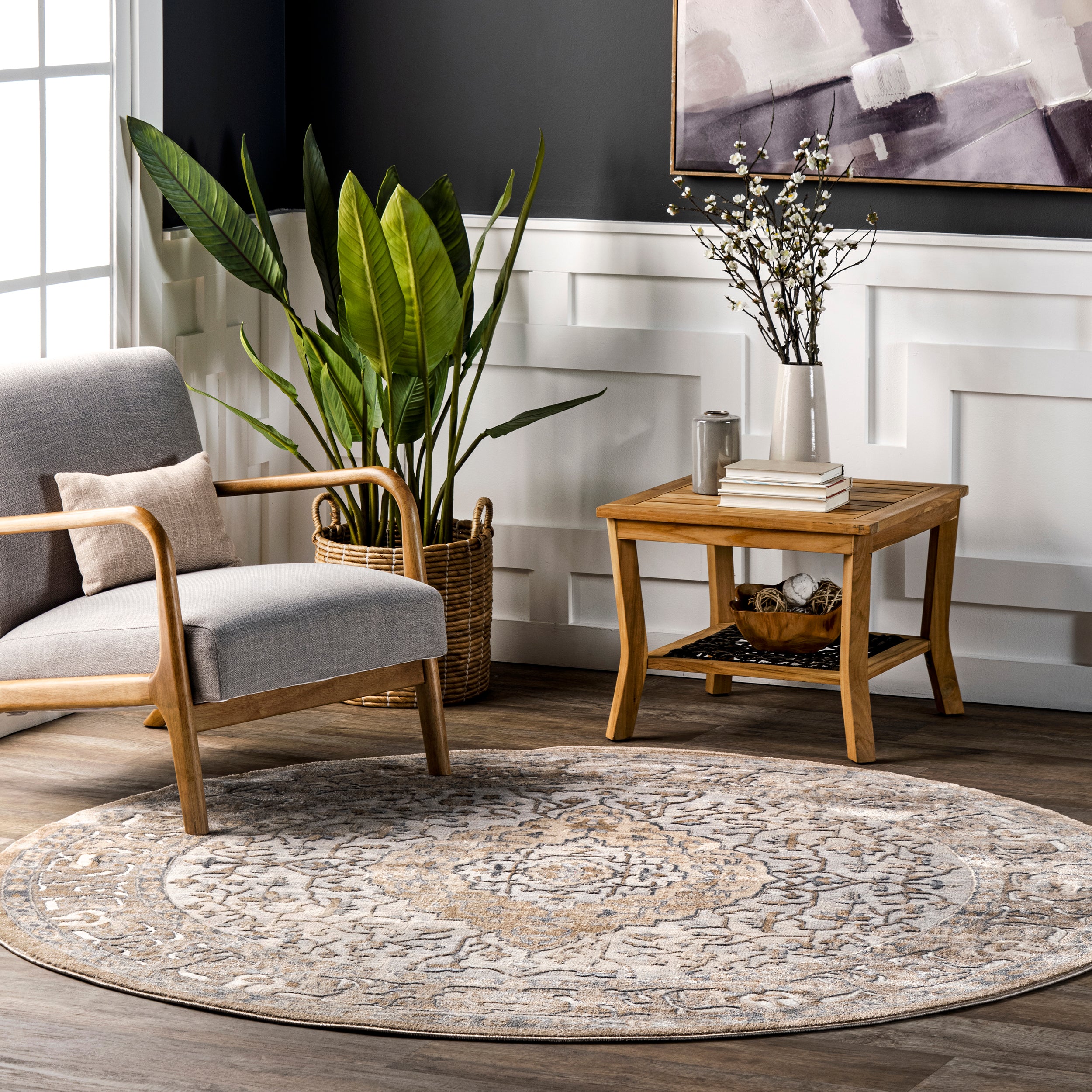Vintage Medallion Thea Area Rug - Image 7