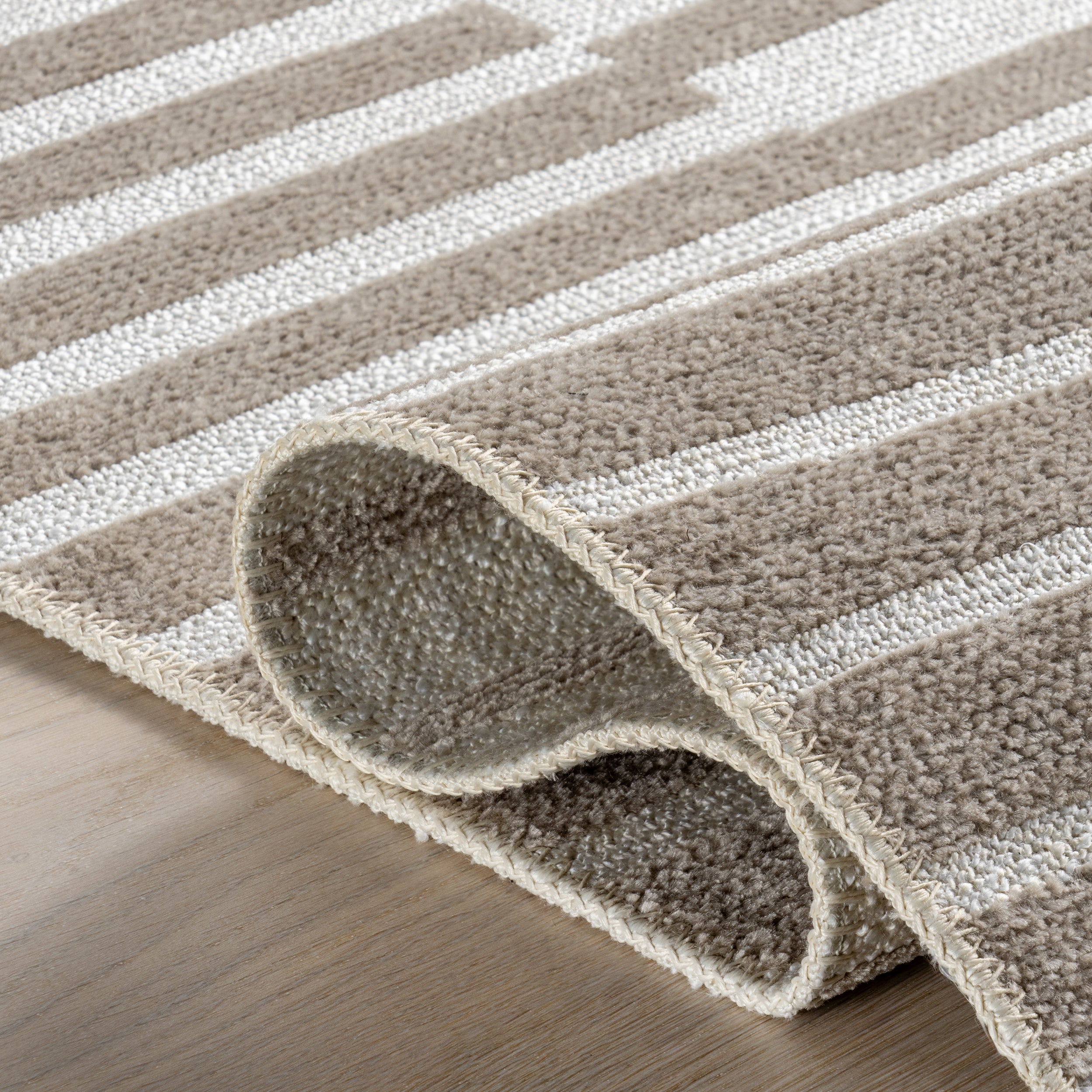 Mirielle Striped Machine Washable Area Rug - Image 4