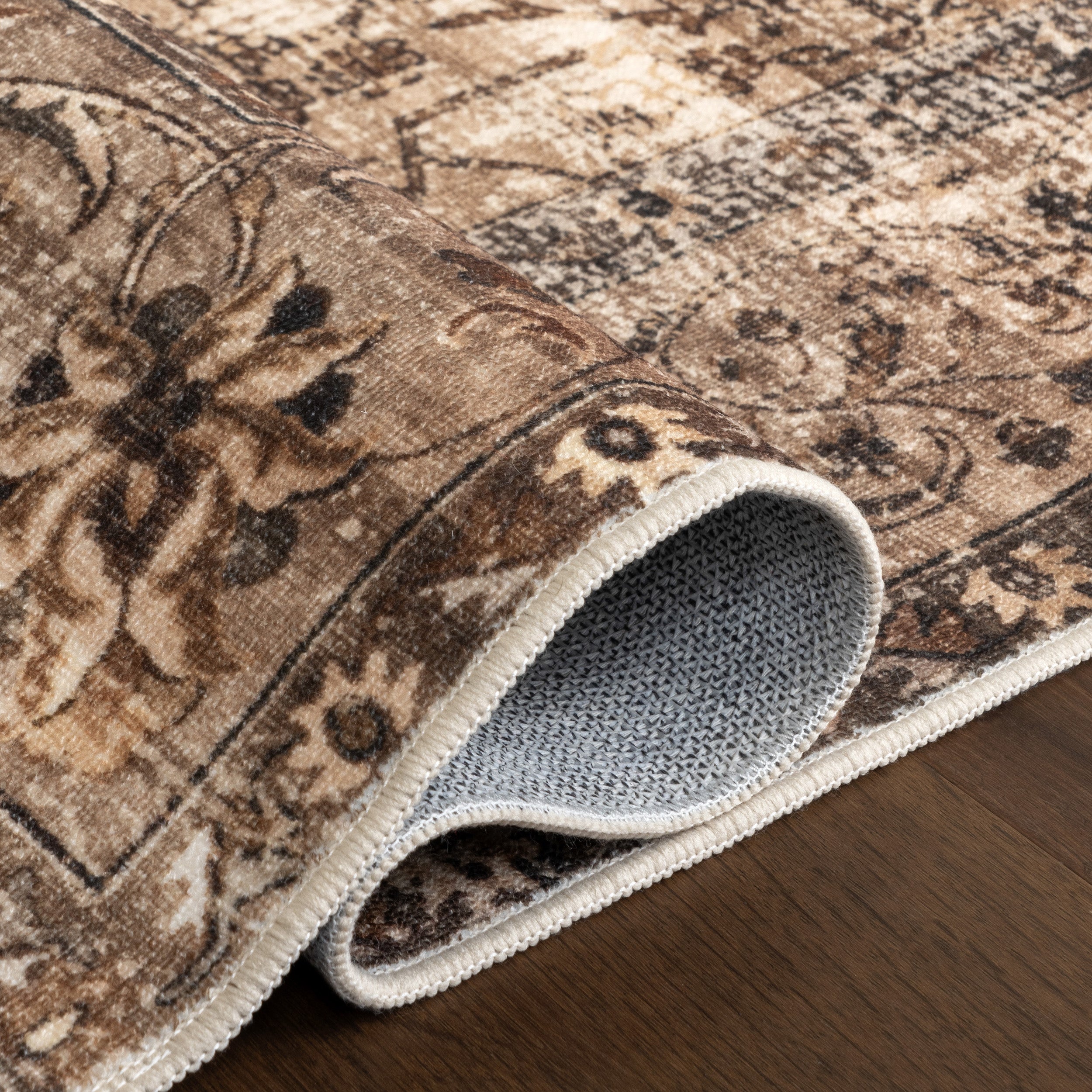 Karrigan Medallion Spill Proof Machine Washable Area Rug - Image 4