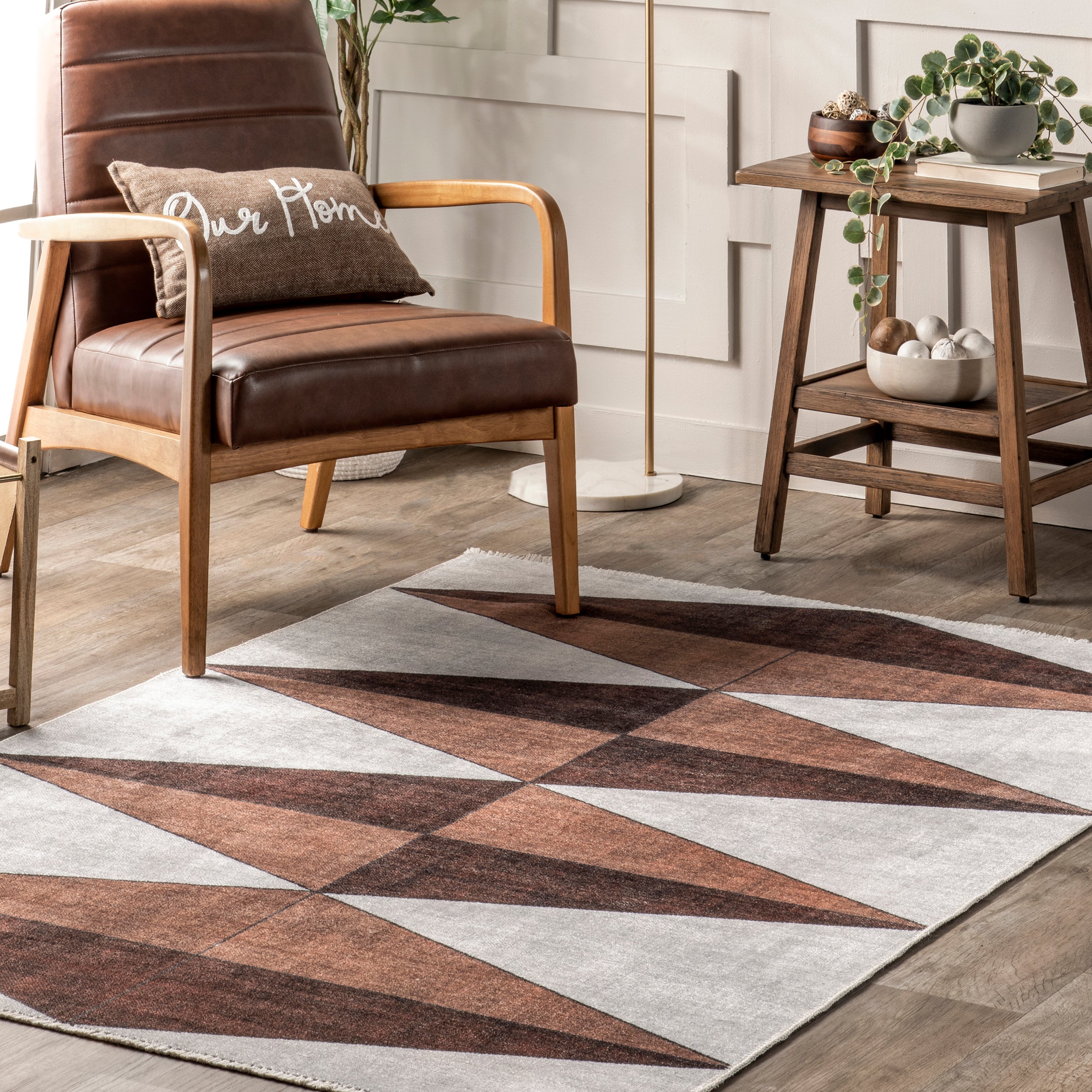Isolde Diamond Machine Washable Area Rug - Image 9