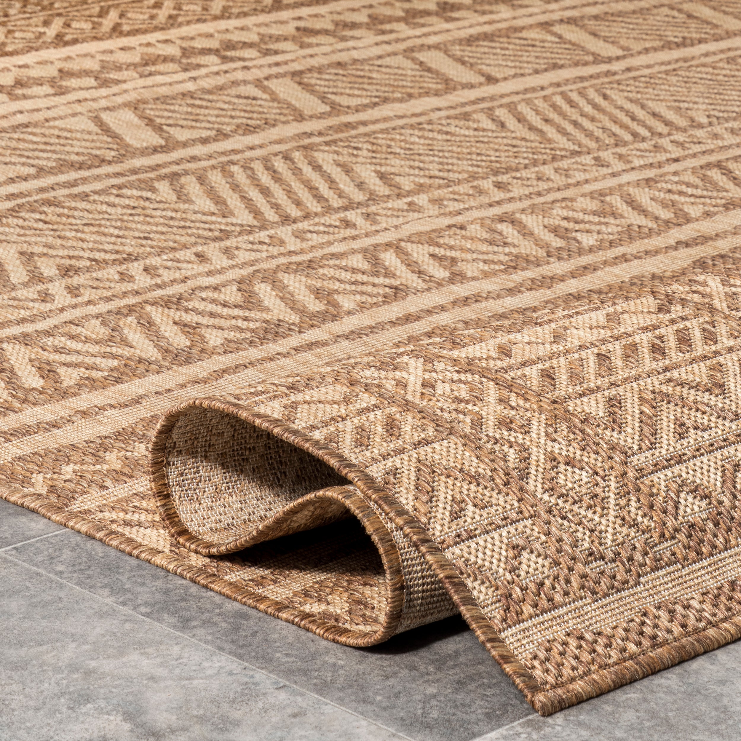 Abbey Tribal Striped Indoor/Outdoor Area Rug - Image 14