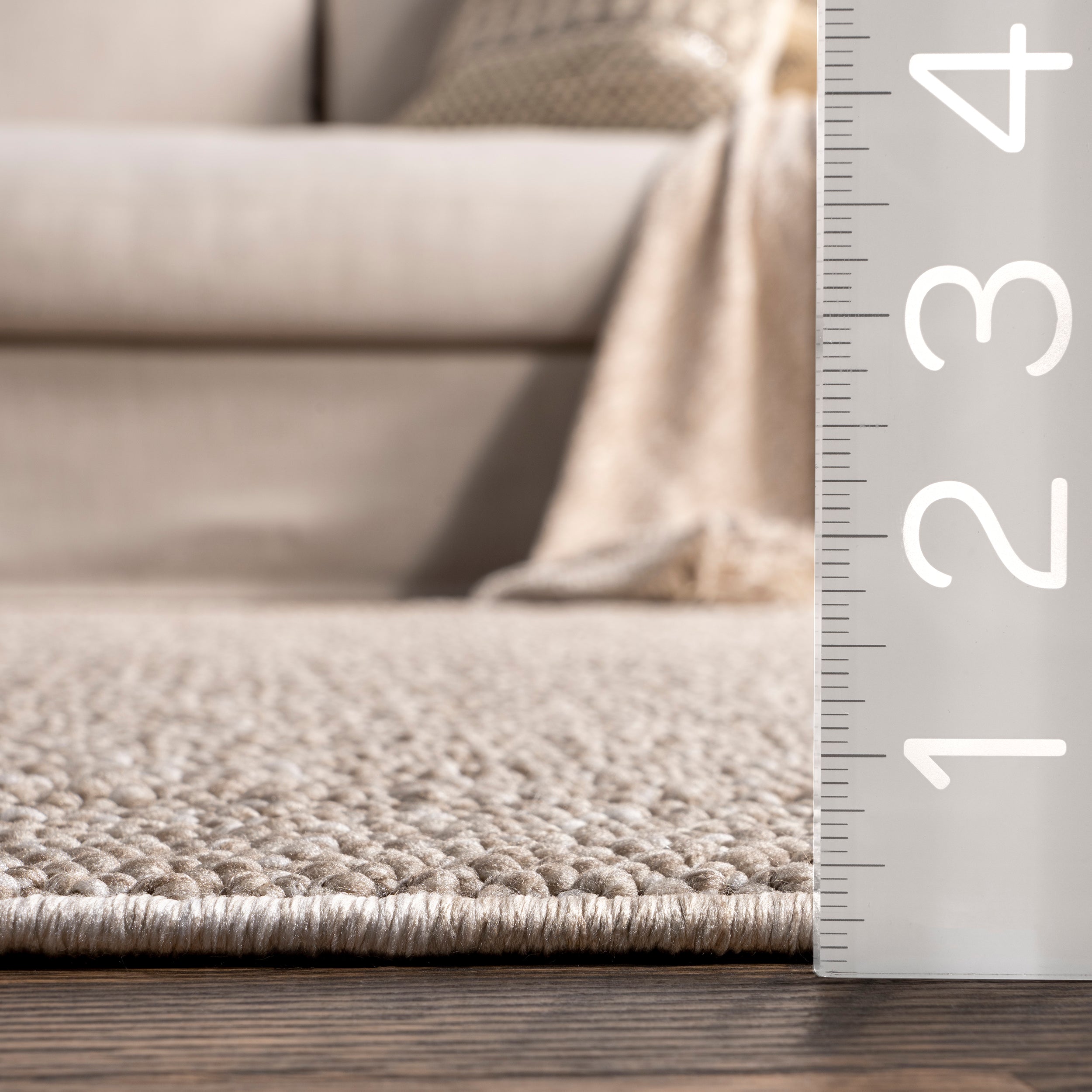 Solid Farmhouse Fringe Area Rug - Image 3