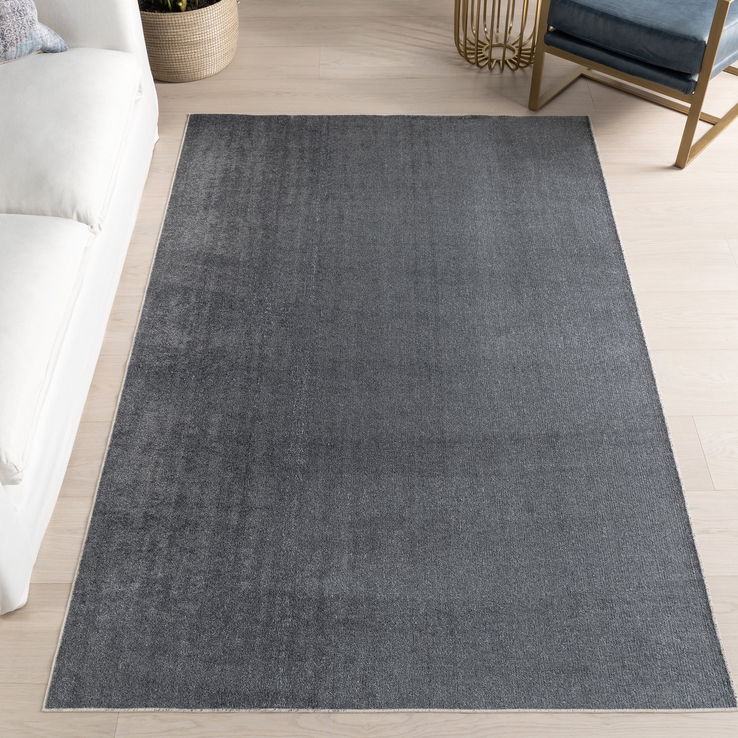 Argelia Solid Machine Washable Area Rug - Image 11