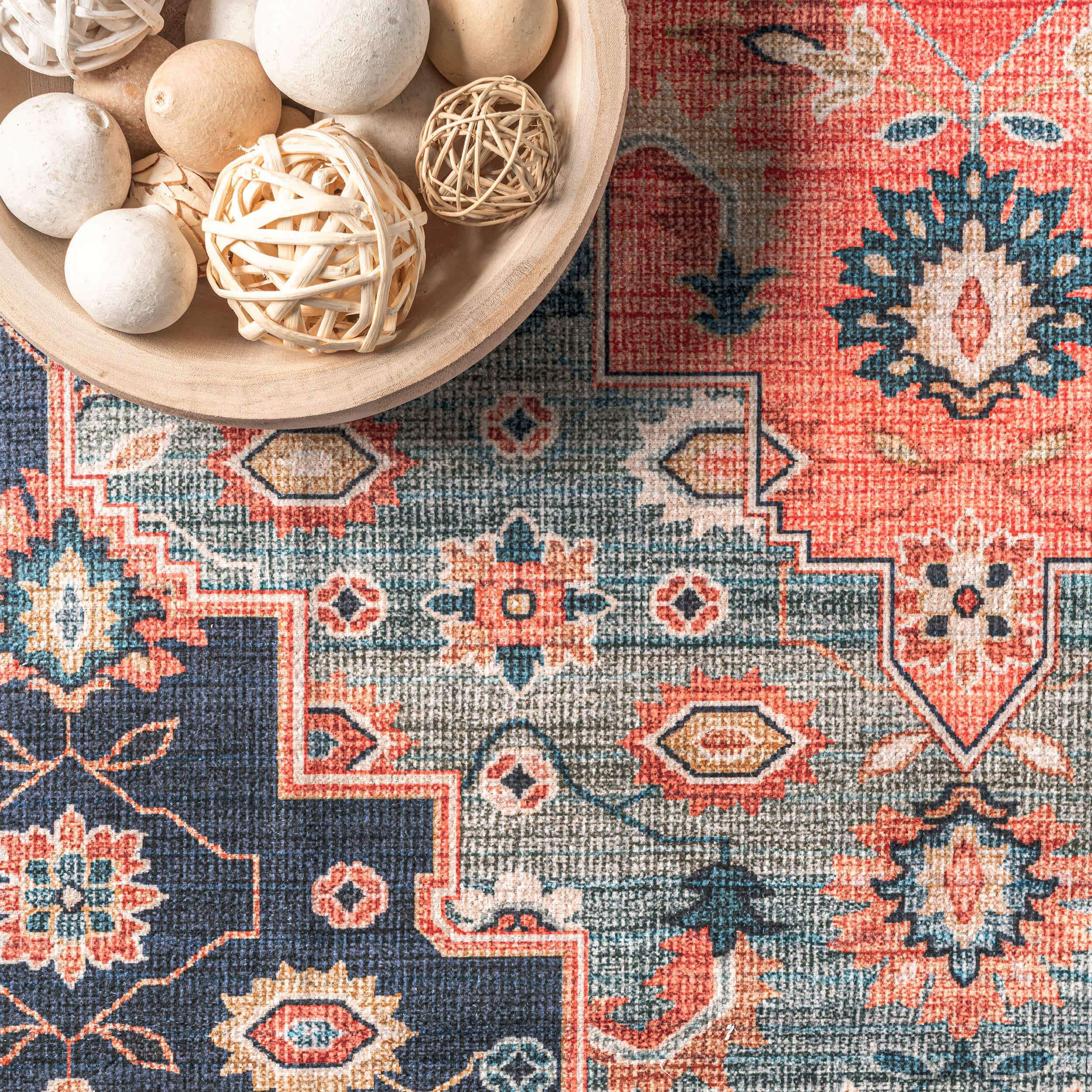 Shyla Washable Southwestern Area Rug - Image 6